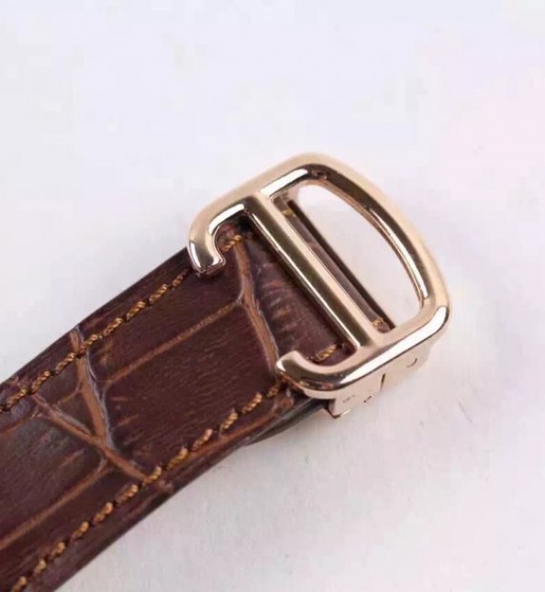 Replica Cartier Ballon de Cartier Tourbillon RG Gray Dial Leather Strap Flying Tour - Top club