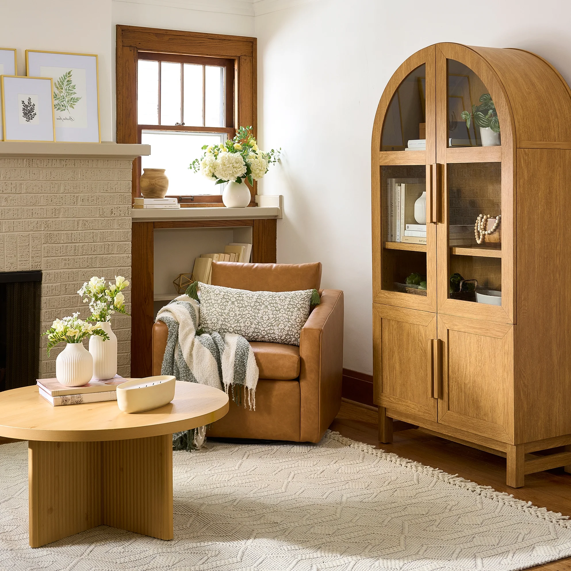 Better Homes & Gardens Juliet Kitchen Rounded Arch Cabinet, Rich Black - Image 28