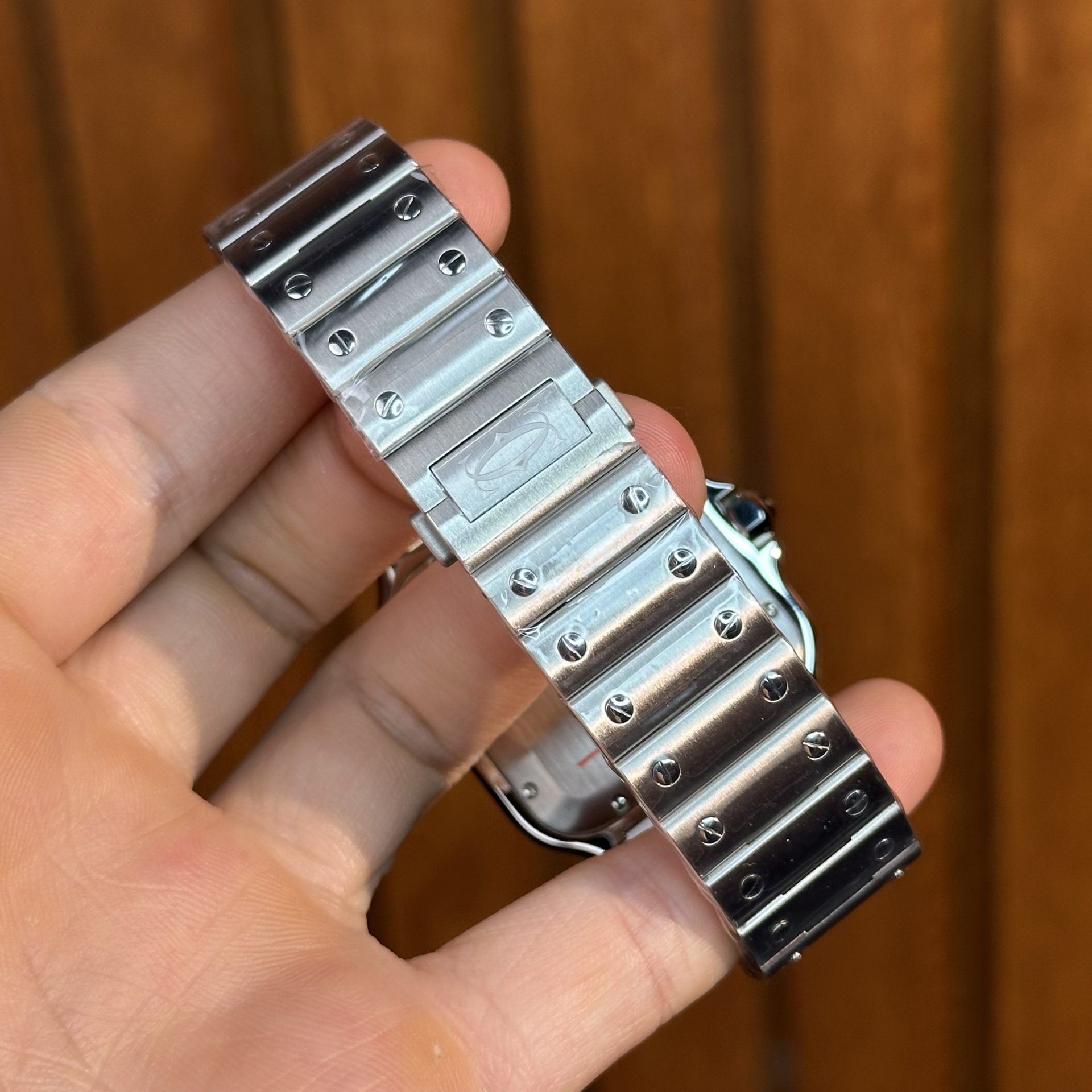 Cartier Replica Watch Santos Custom Moissanite Diamonds Hong Kong 39.8mm - Top club
