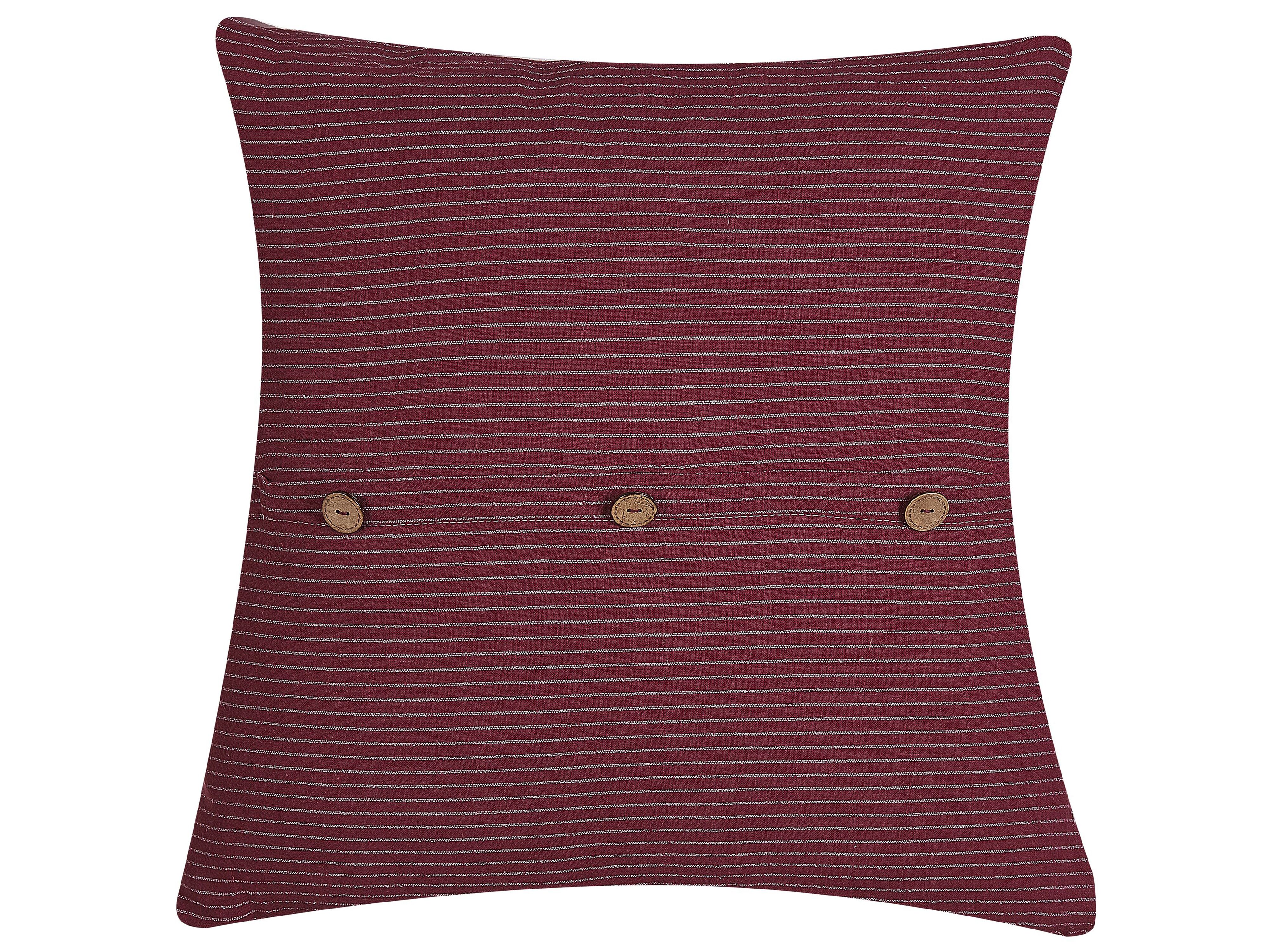 Throw Cushion CAMPANULA 45 x 45 cm Red Solid