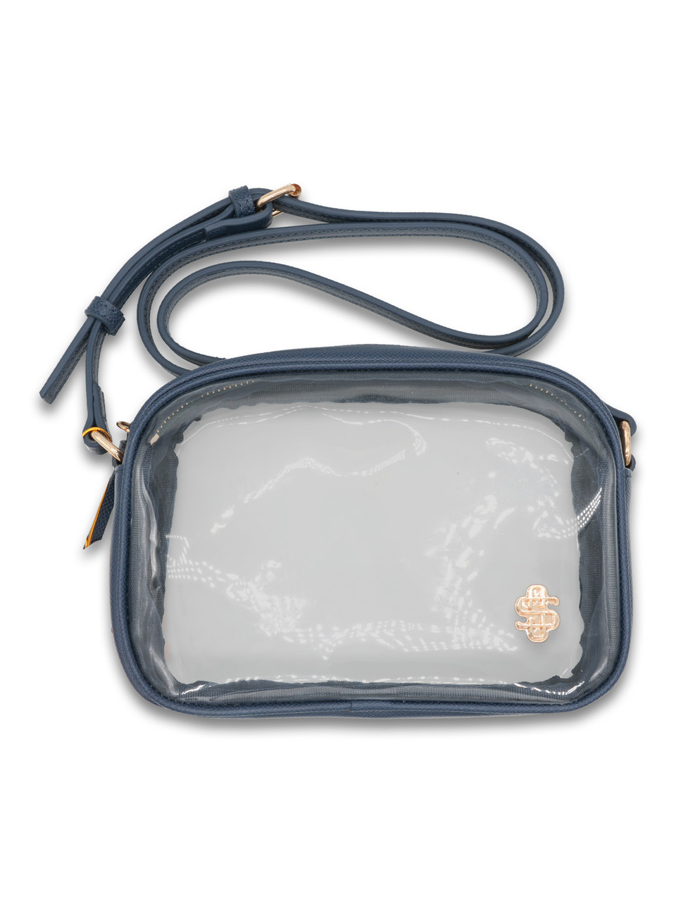 0126-BAG-LTHR-VGN-STDM-NAVY - Simply Southern Outlet