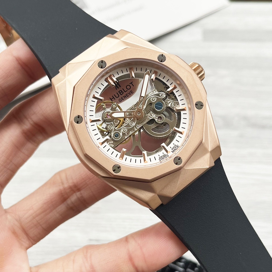 Hublot BIG BANG series, 46 mm Malaysian rubber strap(1:1 replica) - Top club