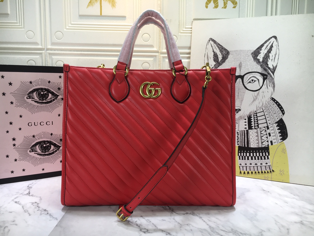 Replica Gucci Aaa-Marmont Medium Tote Bag1:1High-quality replica