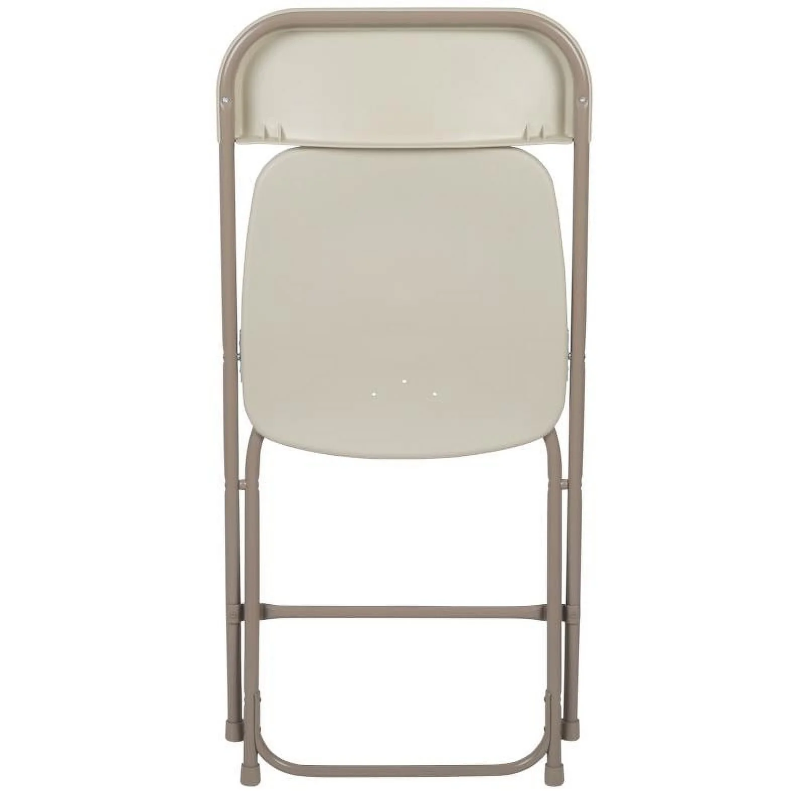 (50 PACK) 650 Lbs Weight Capacity Commercial Quality Beige Stackable Plastic Folding Chair - Heavy Duty Plastic Folding Chairs - Image 9