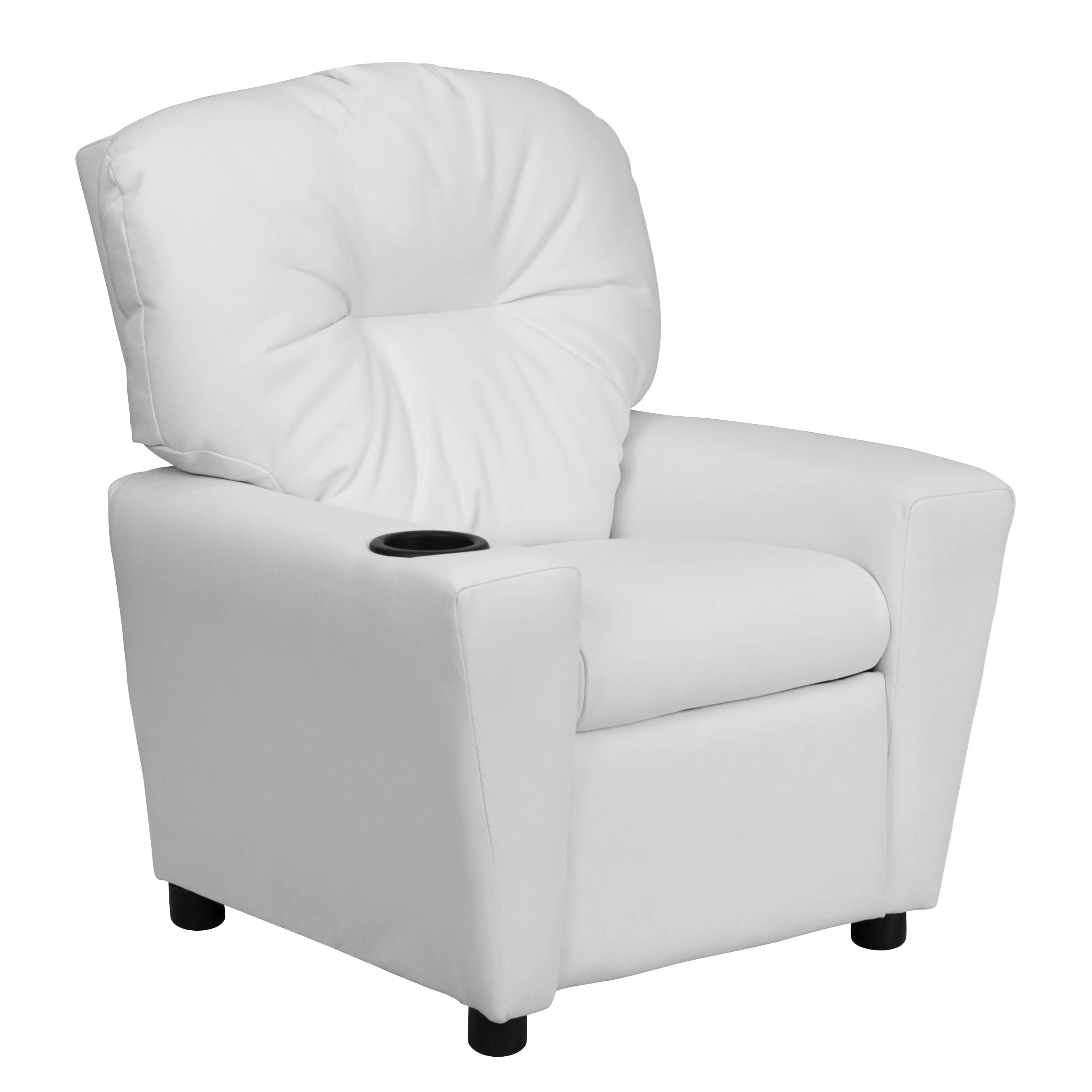 Lancaster Home Contemporary Kids Recliner with Cup Holder Brown Microfiber - Image 22