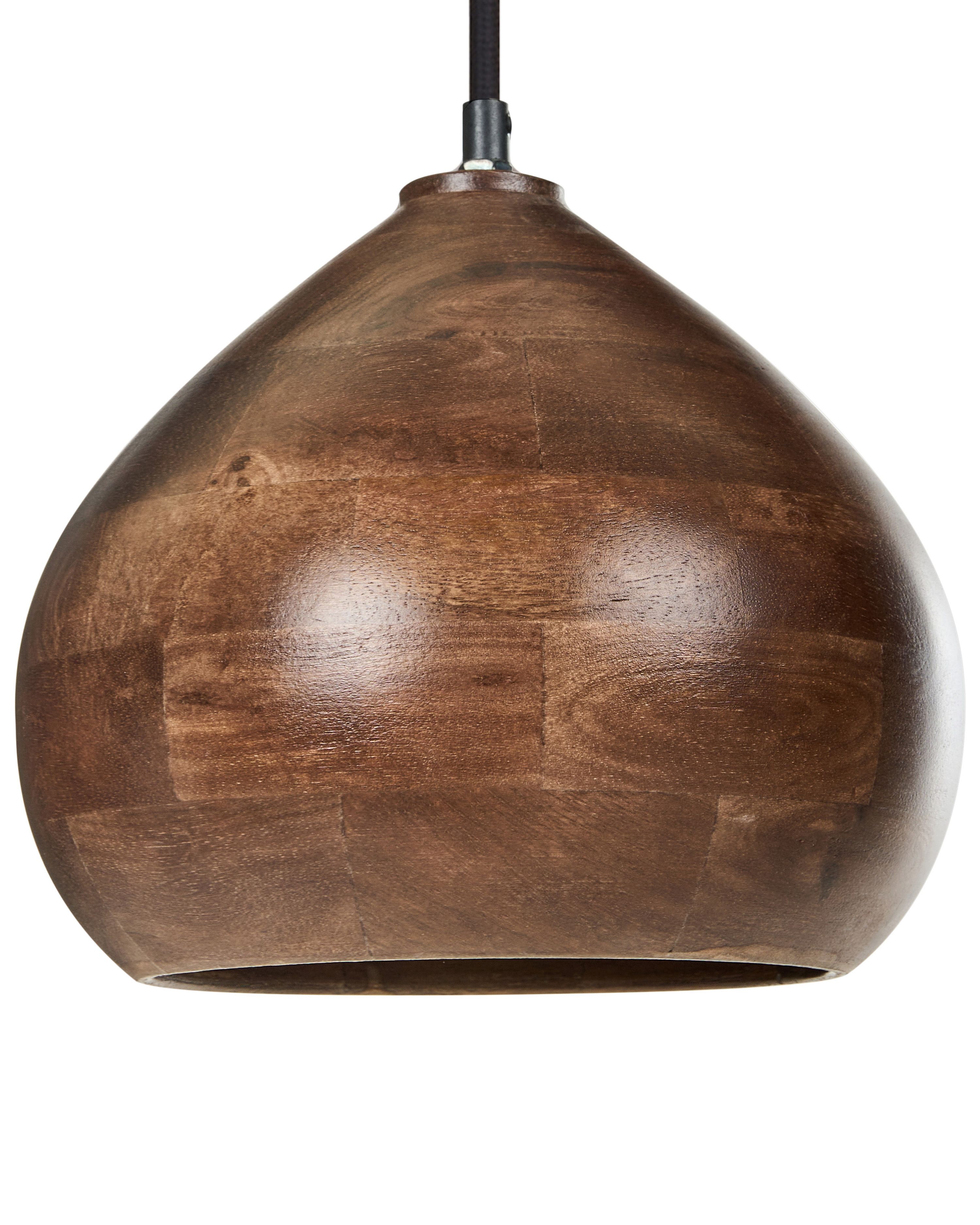 Pendant Lamp SANYATI Mango Wood Dark Brown