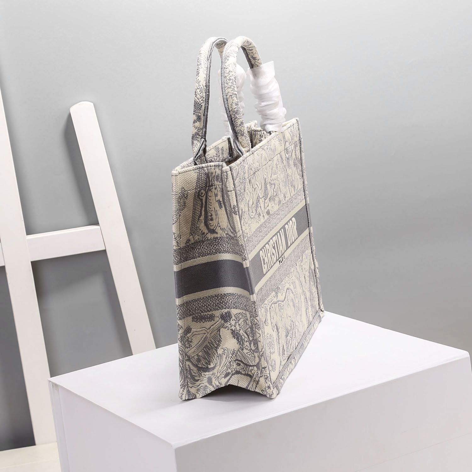 Christian Dior Medium Dior Book Tote Gray, For Women, Women’s Handbags 14in/36cm CD M1296ZTDT_M9321:1High-quality replica