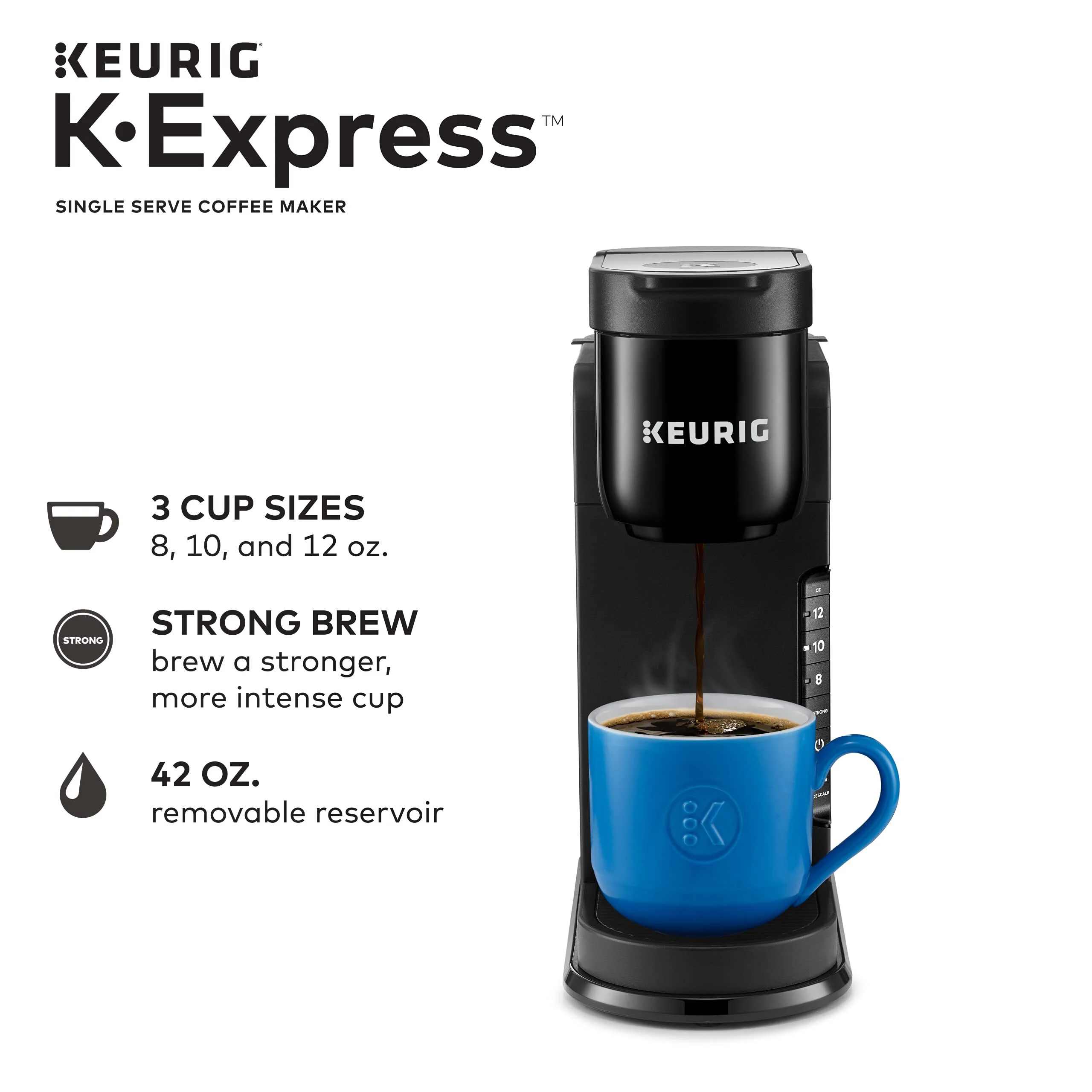 Keurig K-Express Coffee Maker, Single Serve K-Cup Pod Coffee Brewer