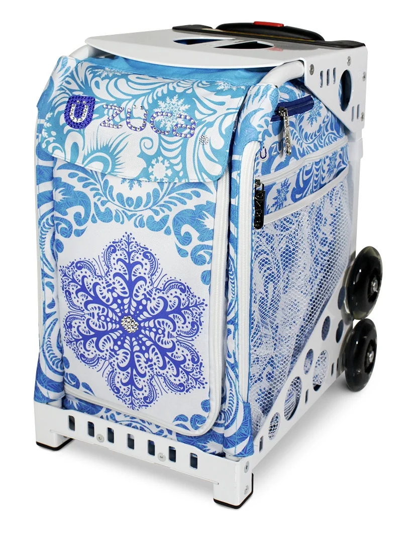 Zuca 18" Sport Bag - Ice Garden (Limited Edition) with Flashing Wheels (Black Frame) - Image 23