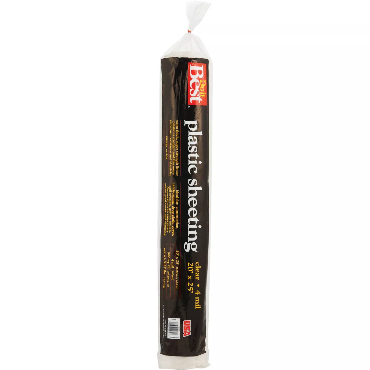 Film-Gard 20 Ft. x 25 Ft. Clear 4 Mil Poly Film Sheeting