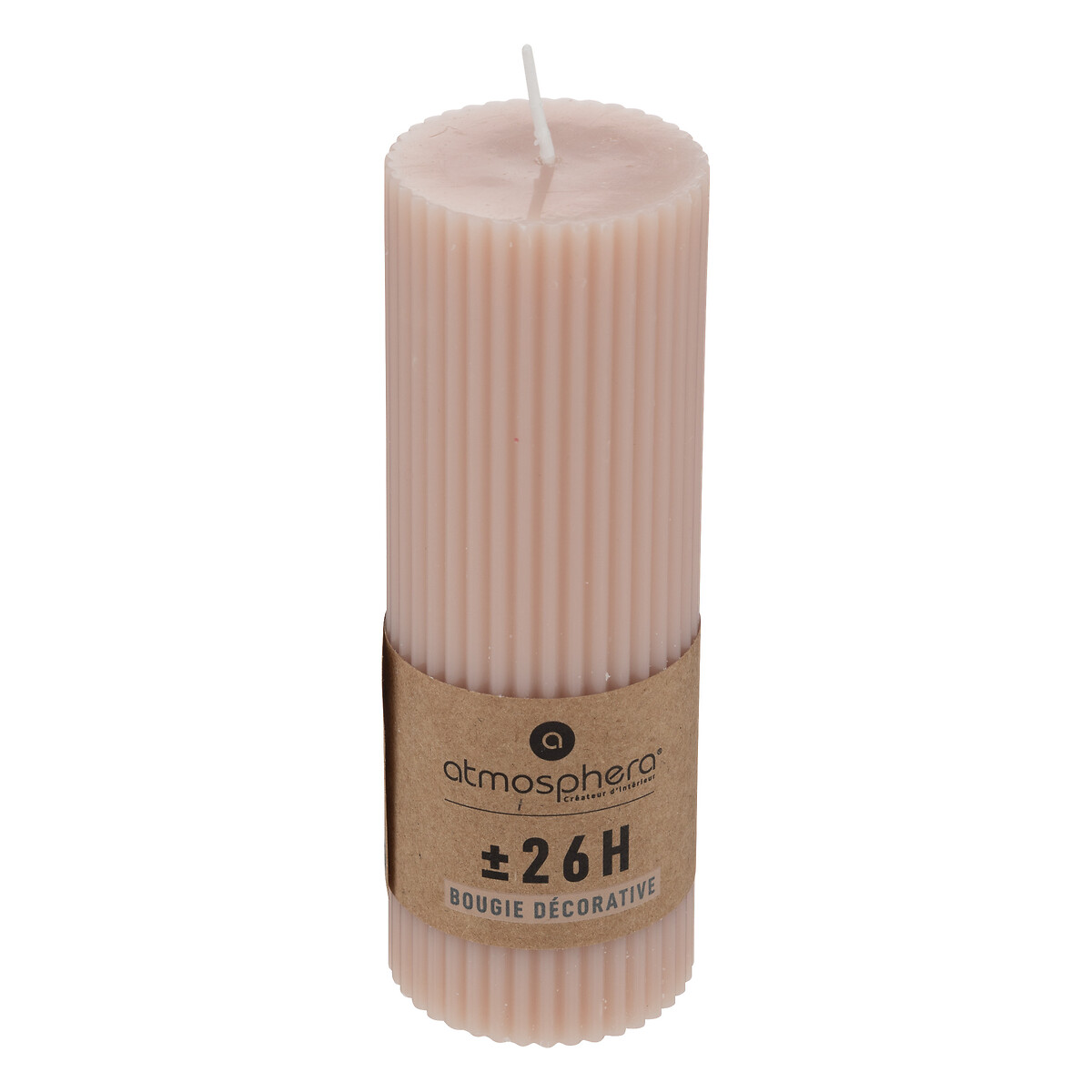 Round candle "Demi" Pink, 230g