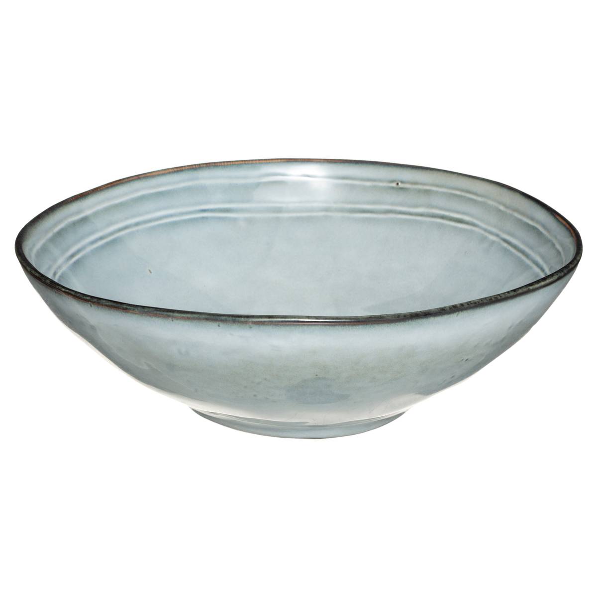 Salad bowl "Flower" D.24.5 cm, Blue
