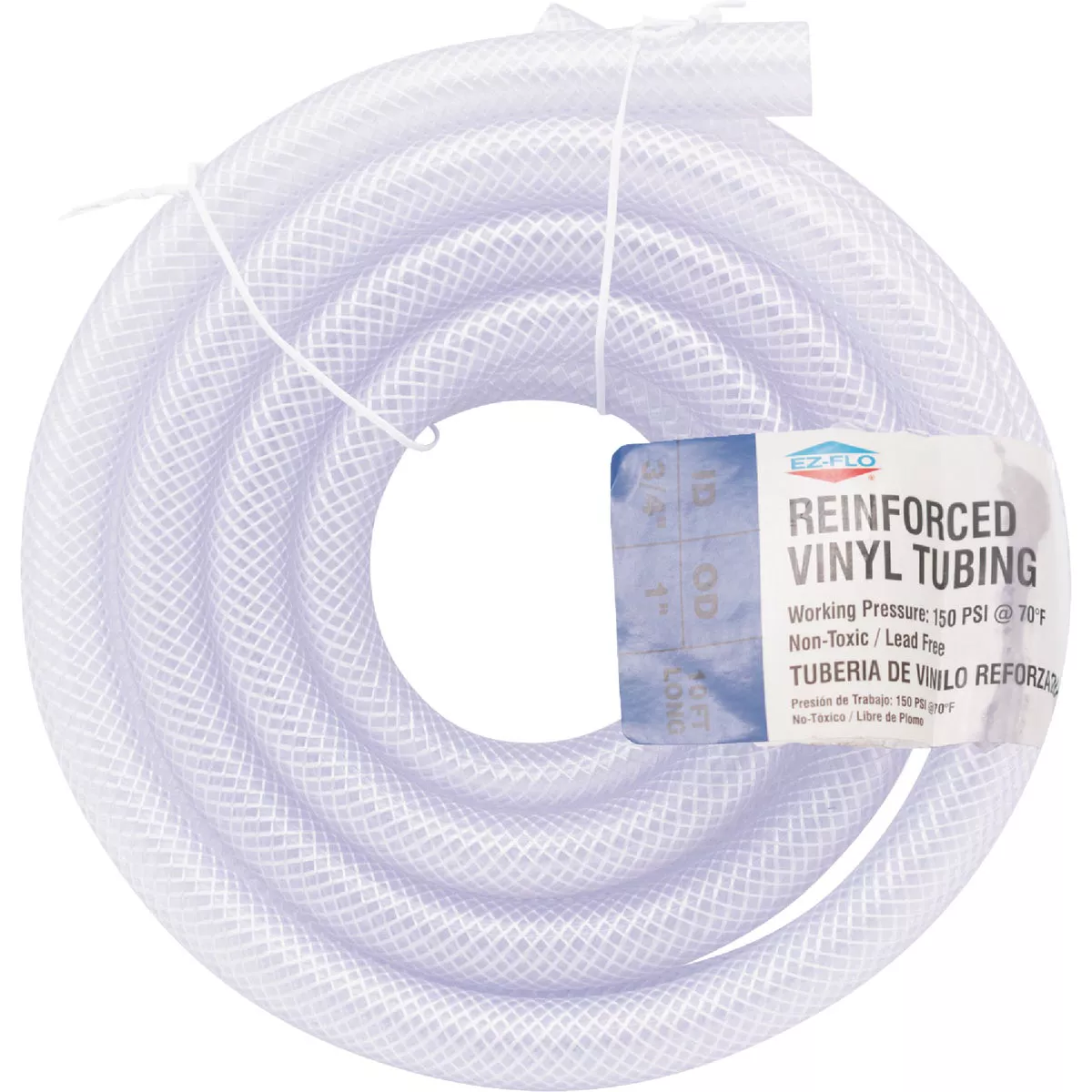 Eastman EZ-Flo 10 Ft. Braided Vinyl Tubing 3/4 In. ID x 1 In. OD