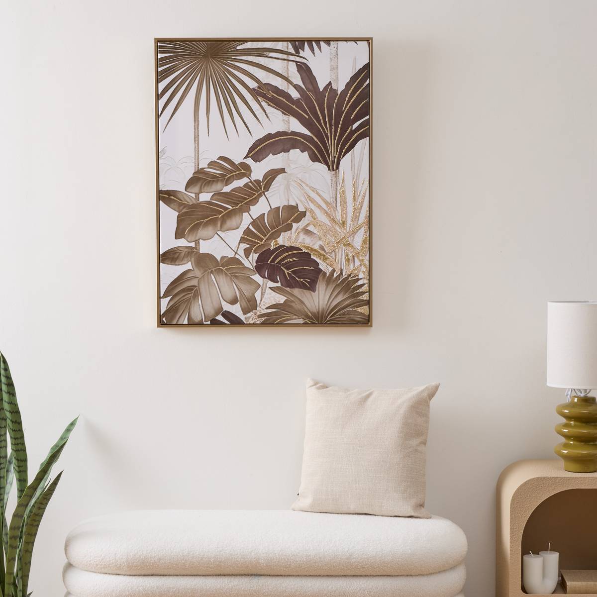 3D Canvas "Shirley" Khaki green, 60x80 cm