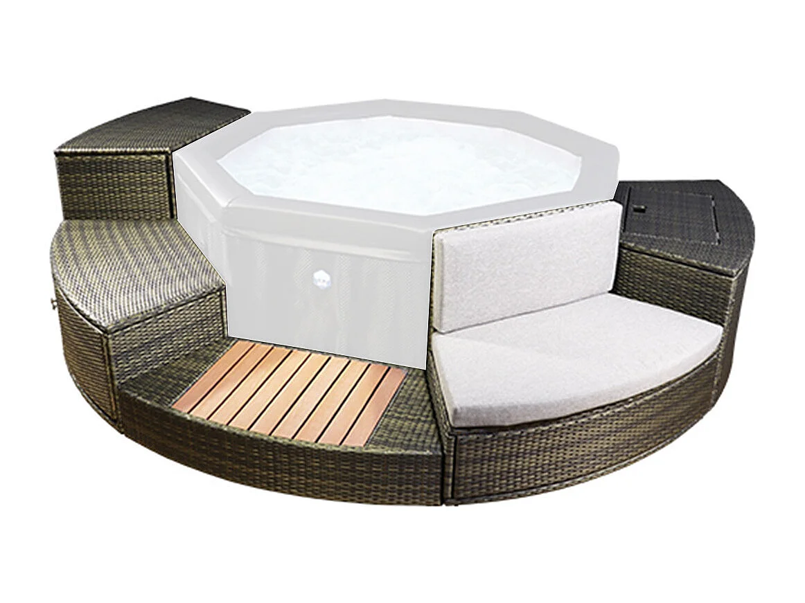 Mobilier pour spa Netspa Octopus (5 modules)