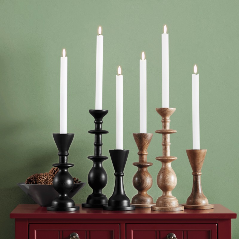 Set of 3 Taper Candleholders - MIDNIGHT VELVET CATALOG