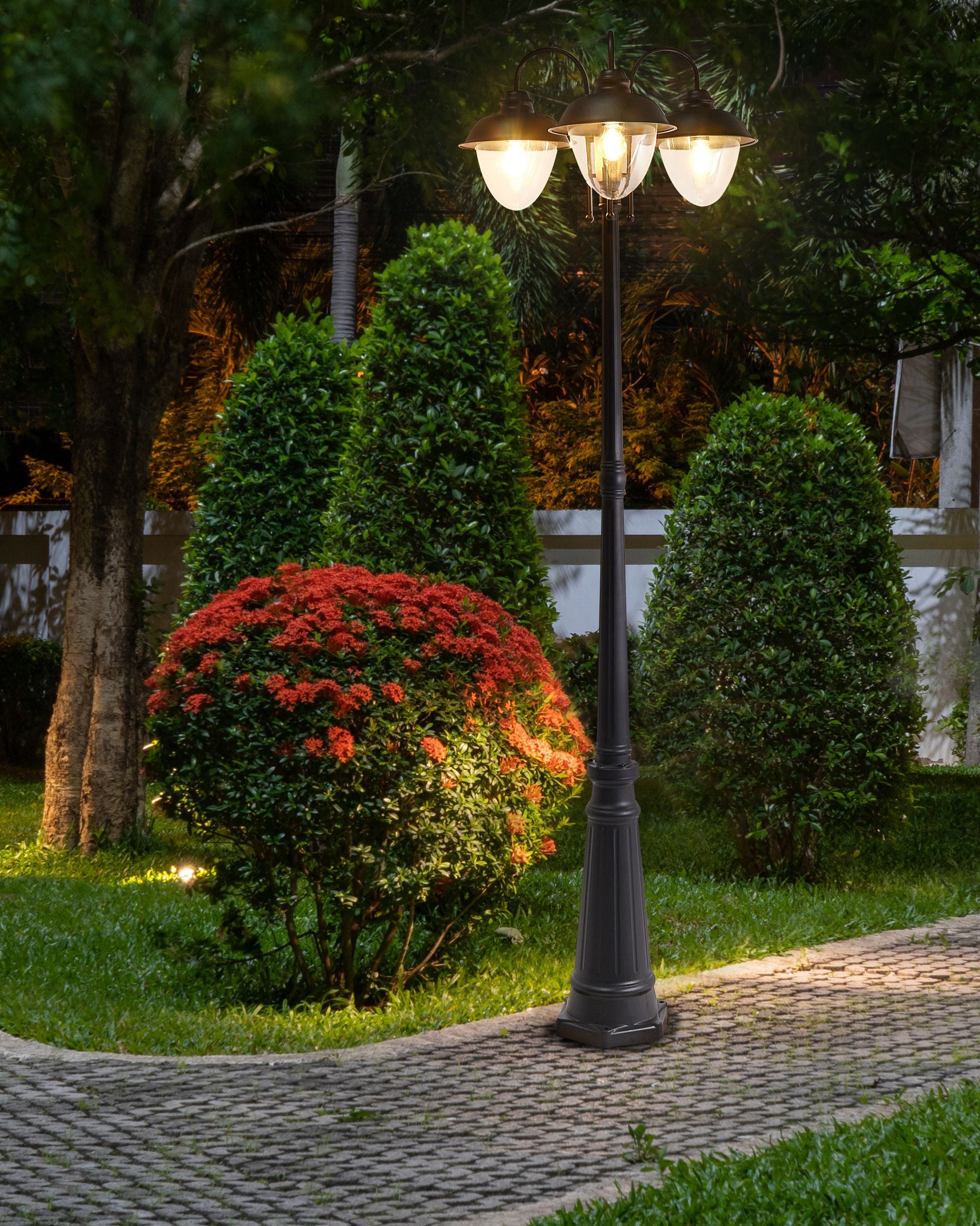 Outdoor Lamp Post BANKA Black