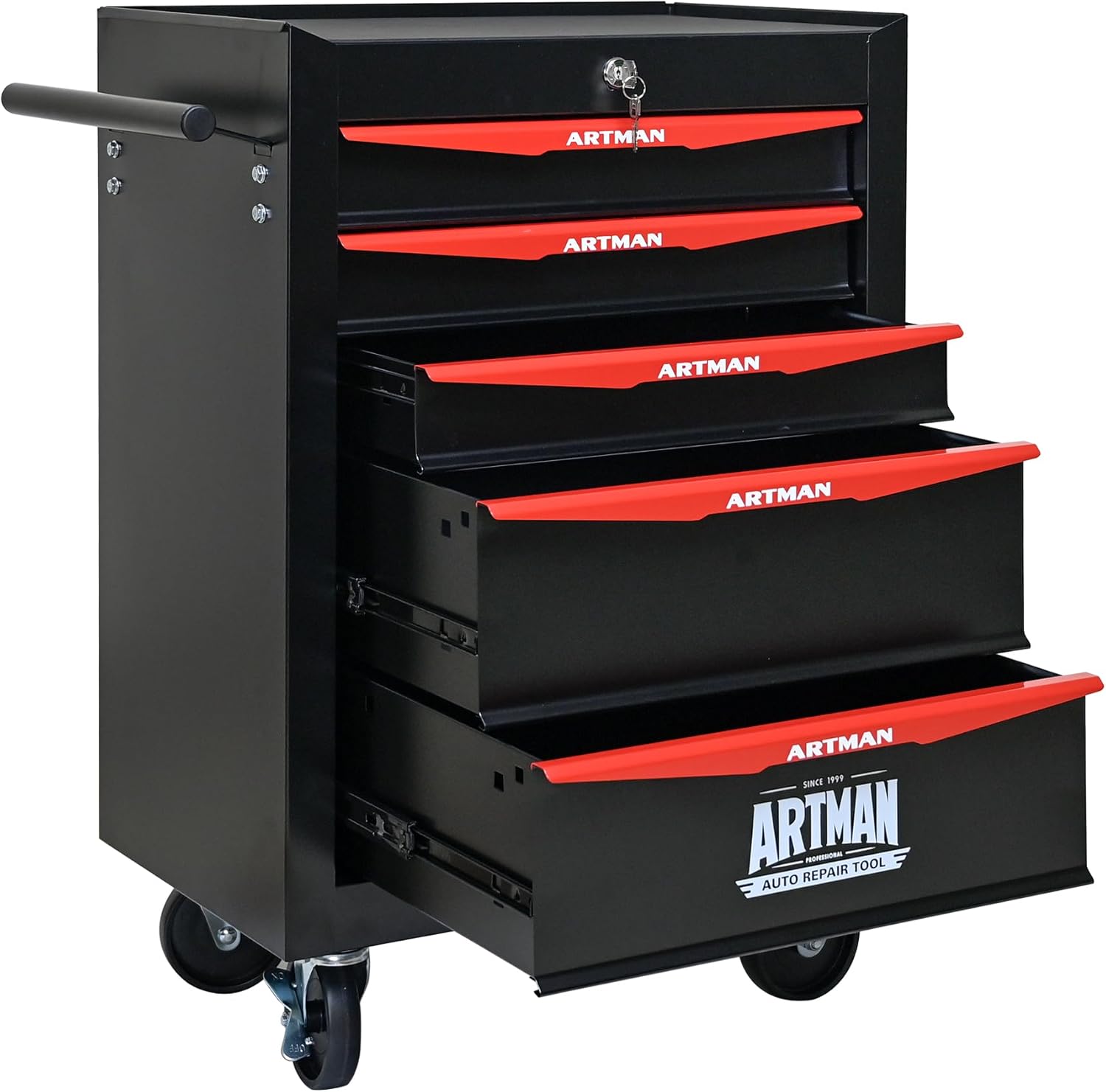 RYH 5 Drawers Rolling Tool Chest - Heavy Duty Mobile Tool Cart with Locking Wheels & Ball Bearing Drawers 30.5