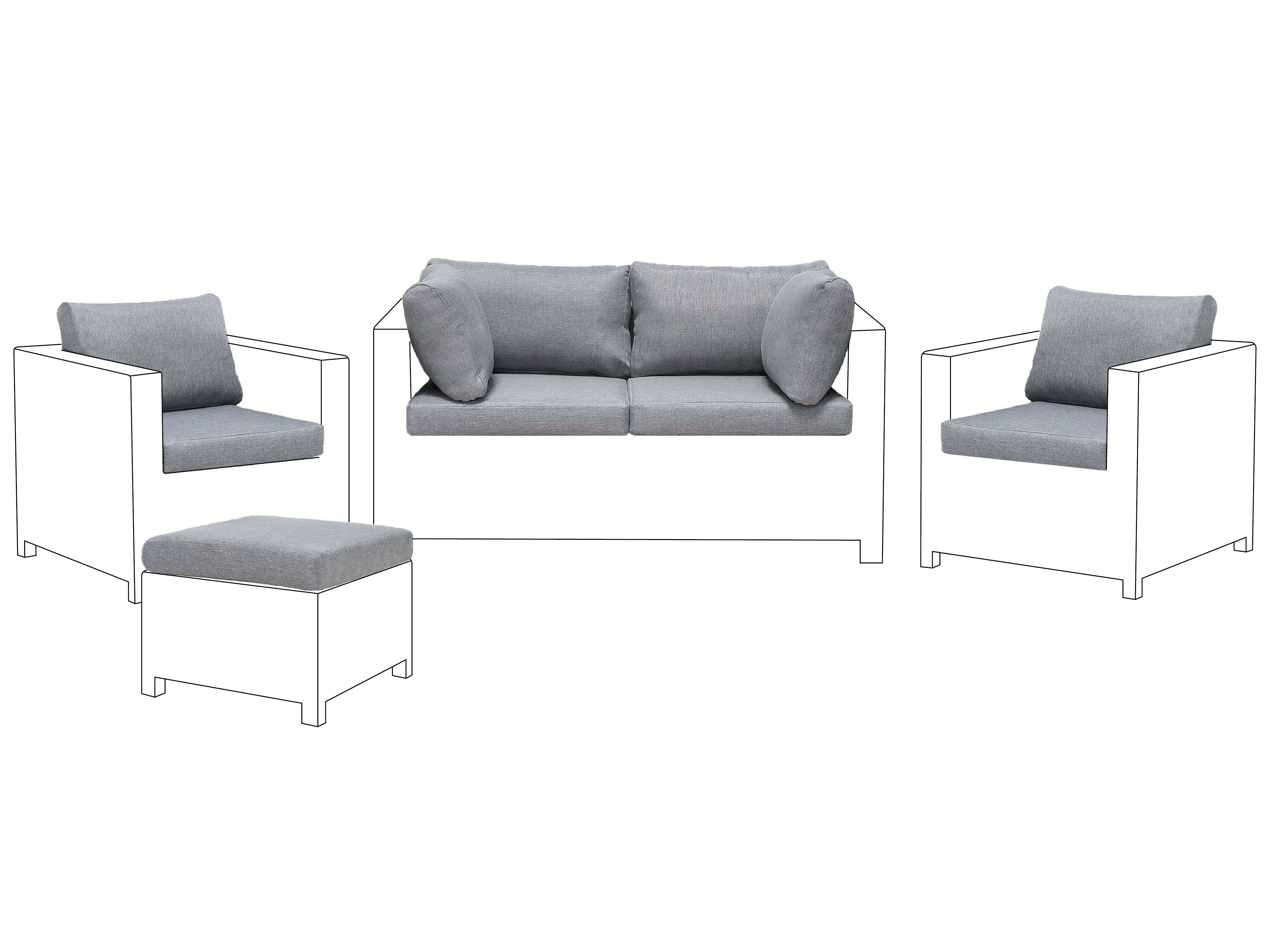 Outdoor Cushion Cover Set MILANO Grey