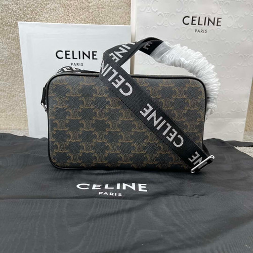 CELINE logo printed medium-sized messenger bag affordable celine replica bags