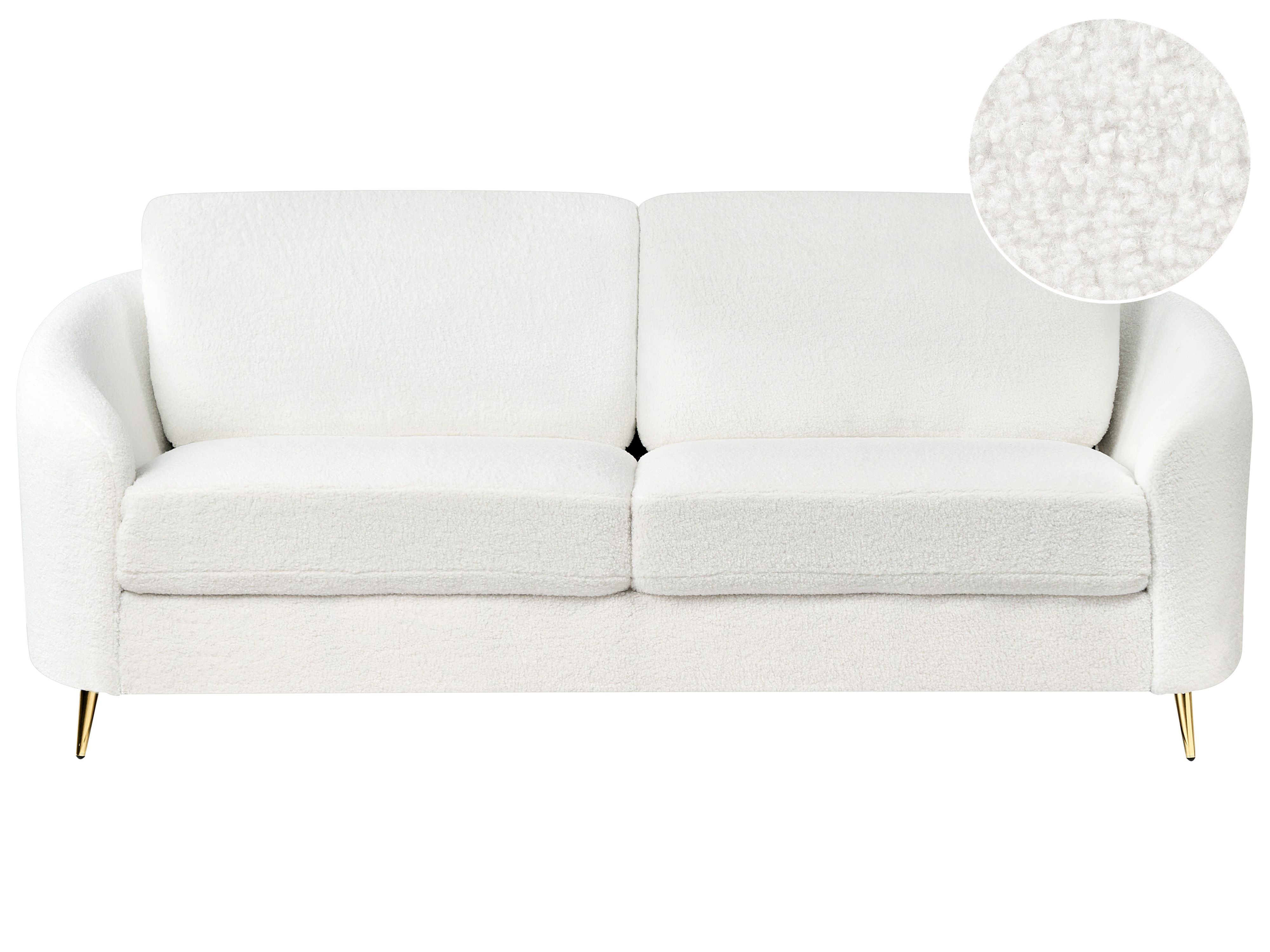 Sofa 3 Seater TROSA Boucle White