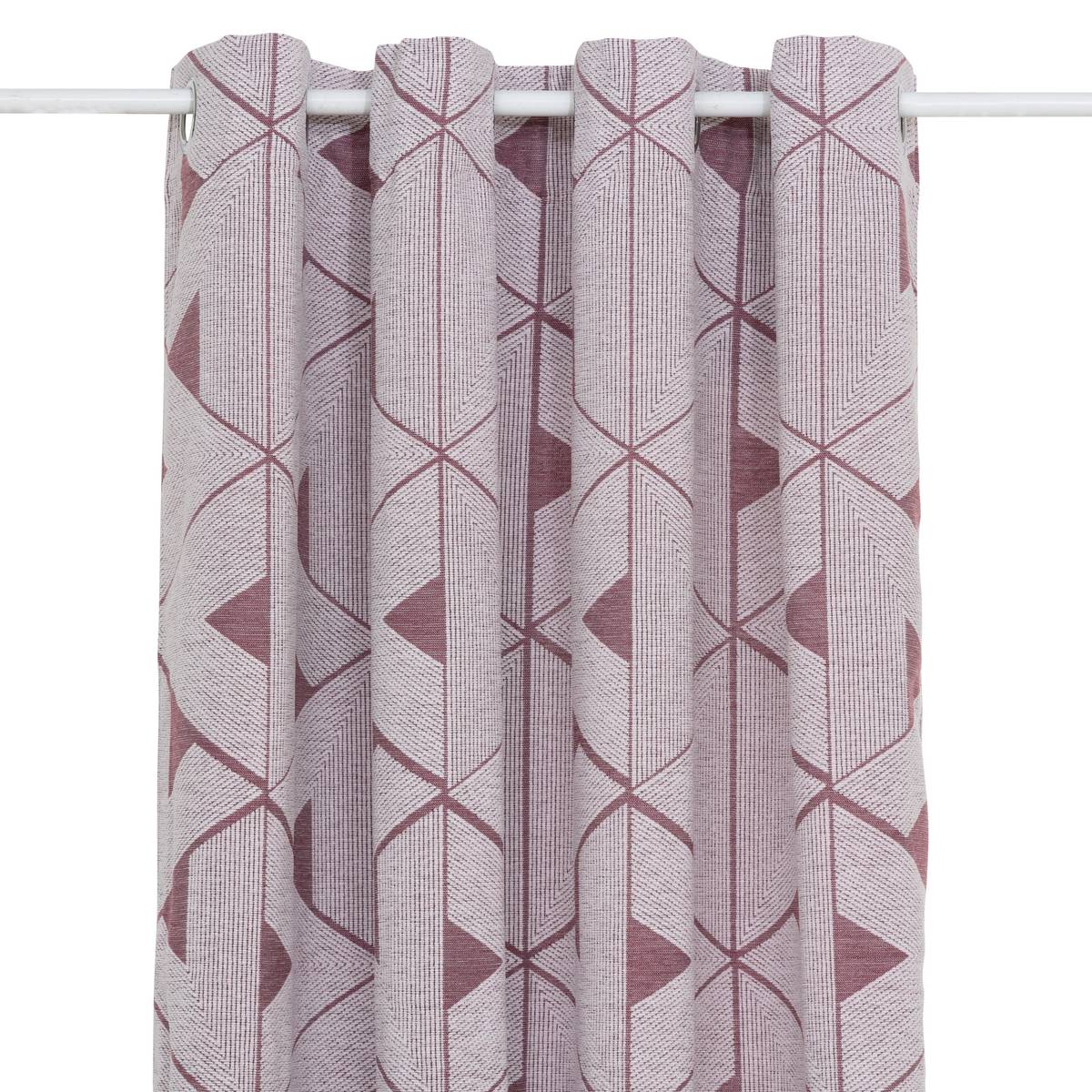 Curtain "Maloe" Jacquard, Light Purple, 140x260 cm