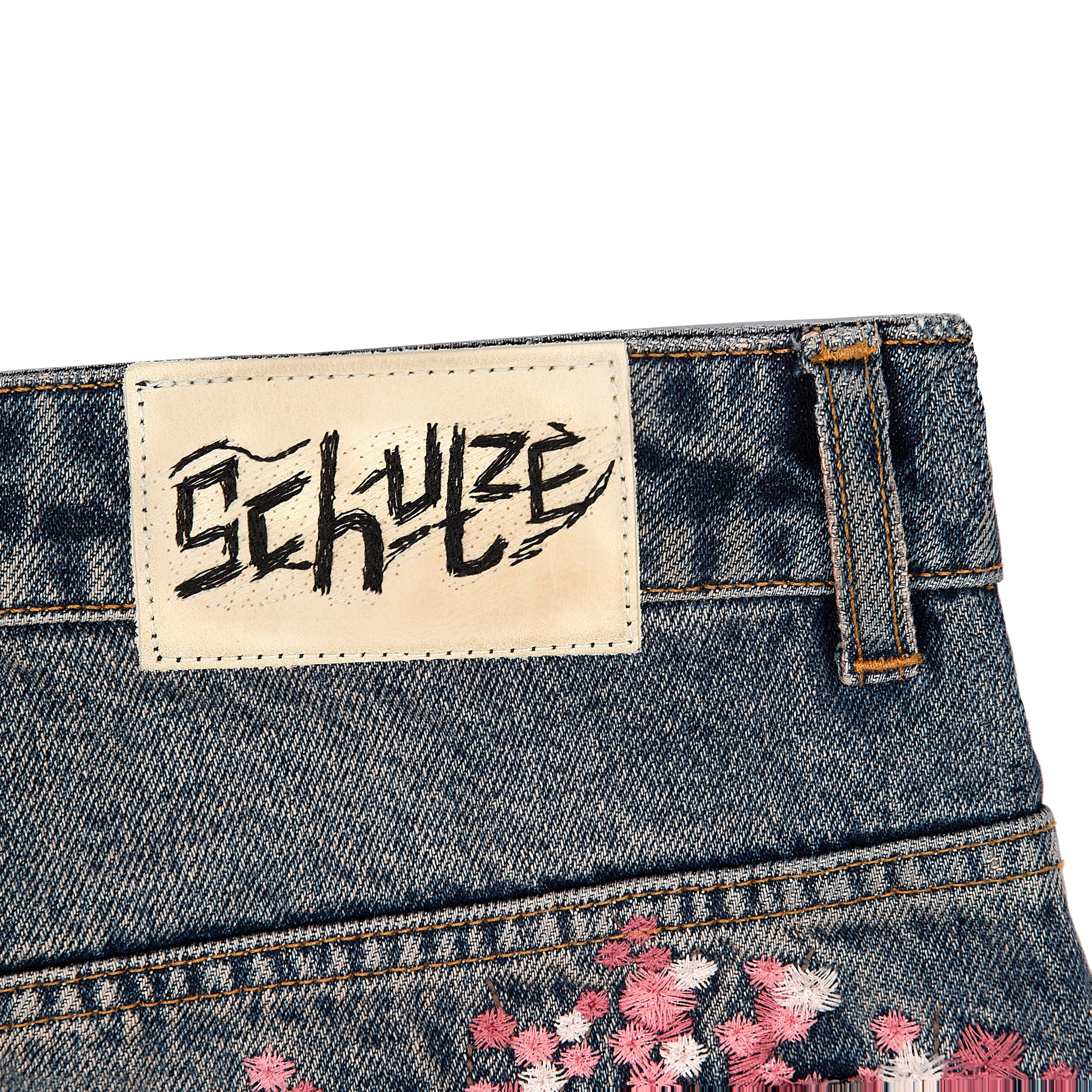 "blossom v2" patchwork washed Denim