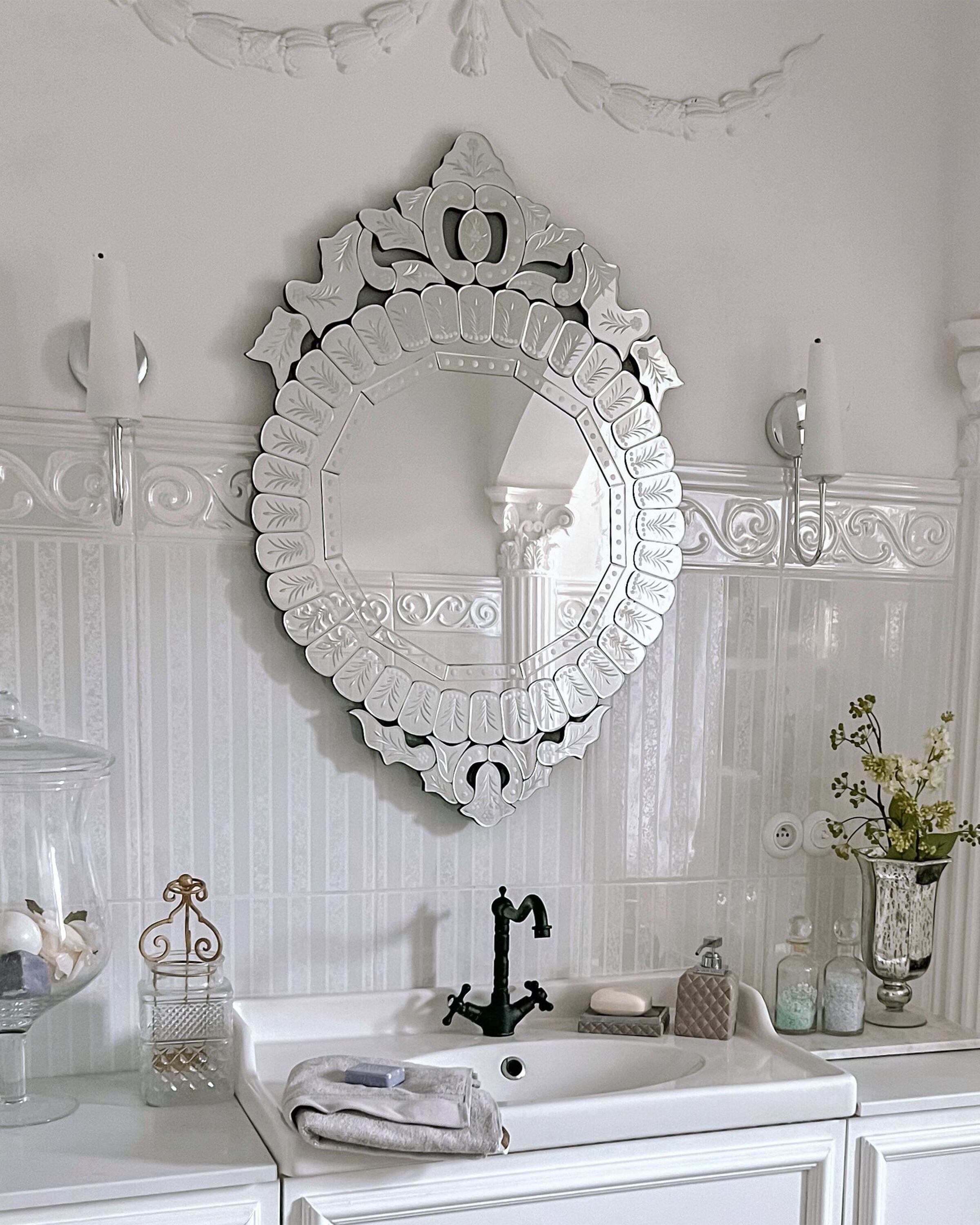 Wall Mirror CRAON 67 cm 100 cm Silver