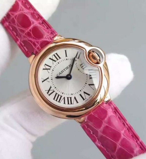 Replica Cartier Ballon Bleu Ladies 28mm RG White Dial Ronda Quartz - Top club
