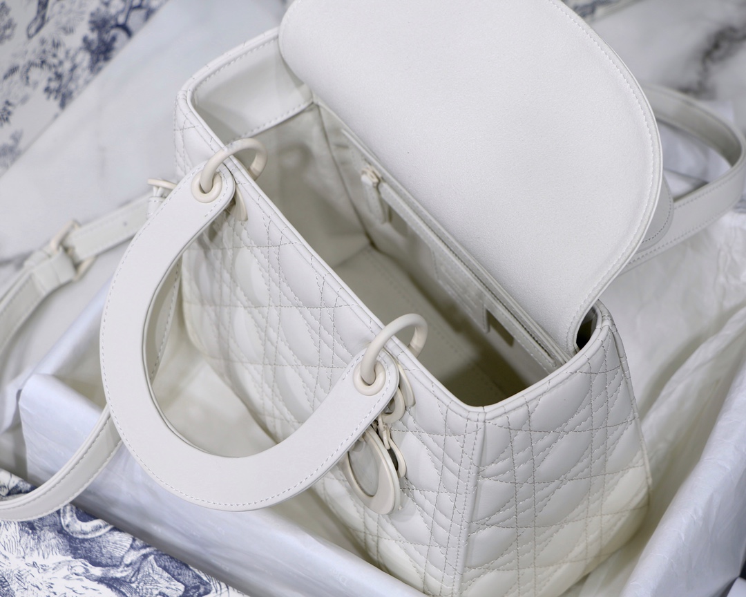 Medium Lady Bag  Black/White/Beige/Grey For Women 9.5in/24cm M0565ONGE_M9001:1High-quality replica