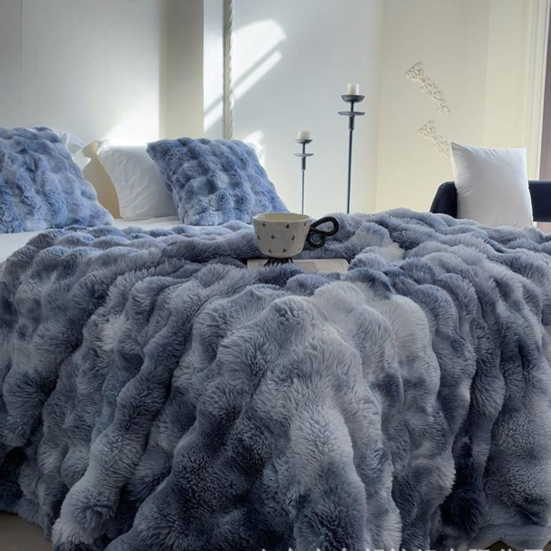 Ultrazachte Tie-Dye Warmte Deken 180 x 200 cm – Ideaal voor Bank en Bed, Zachte Minky-Stof, Machinewasbaar