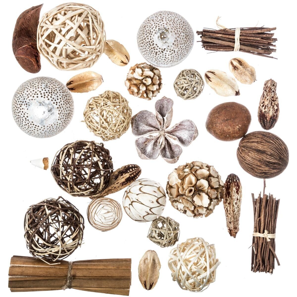 Decorative ball set H.44 cm