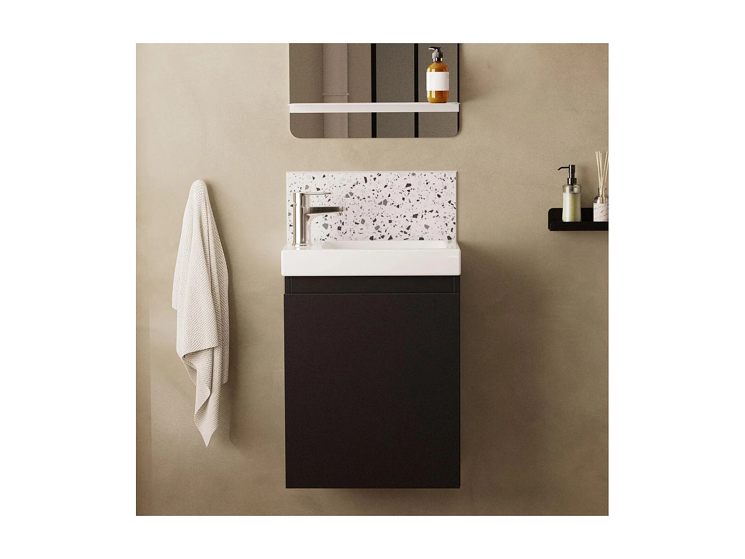 Meuble lave-mains LISA suspendu 41 cm