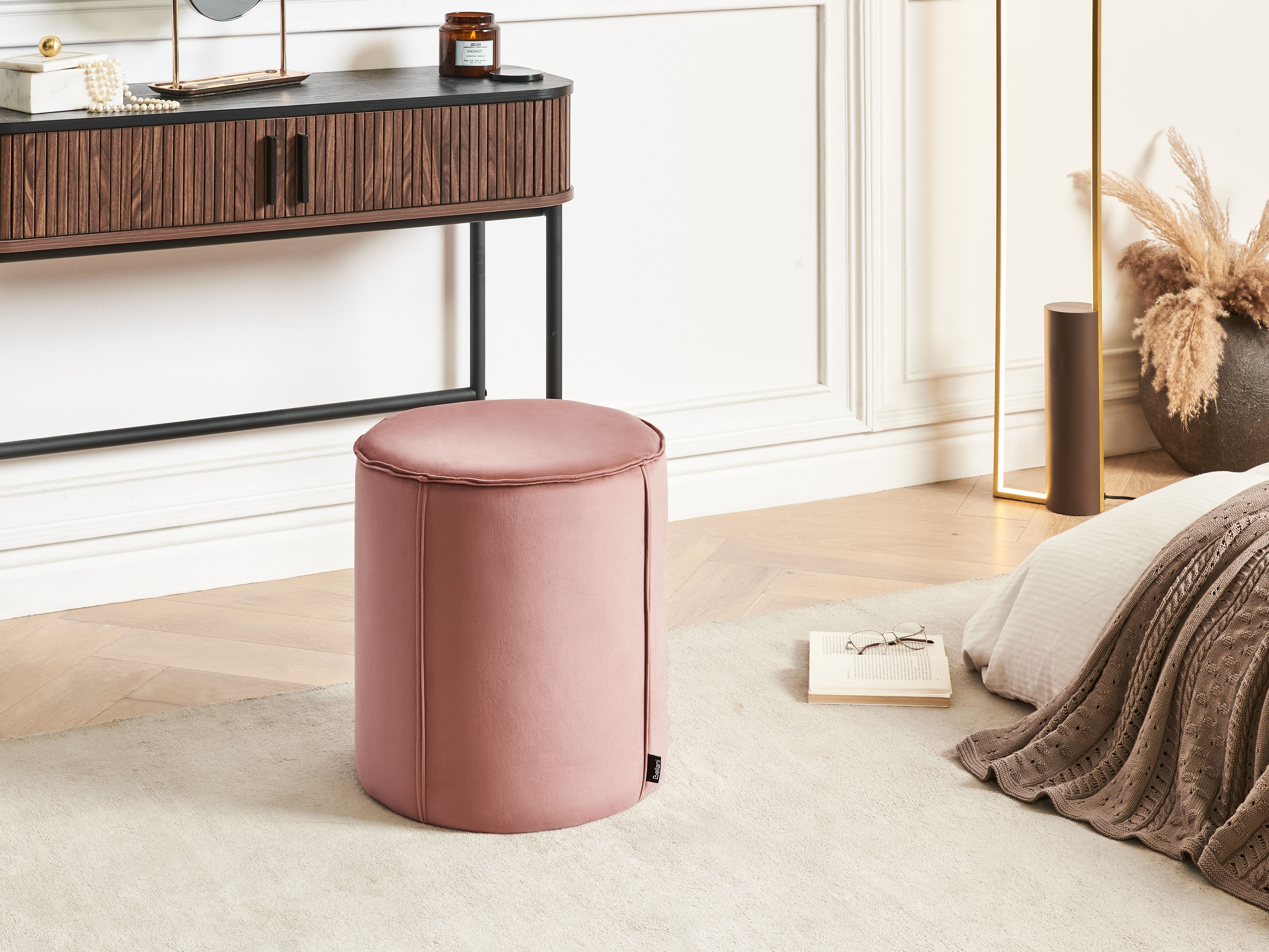 Pouffe SEDONA Velvet Pink