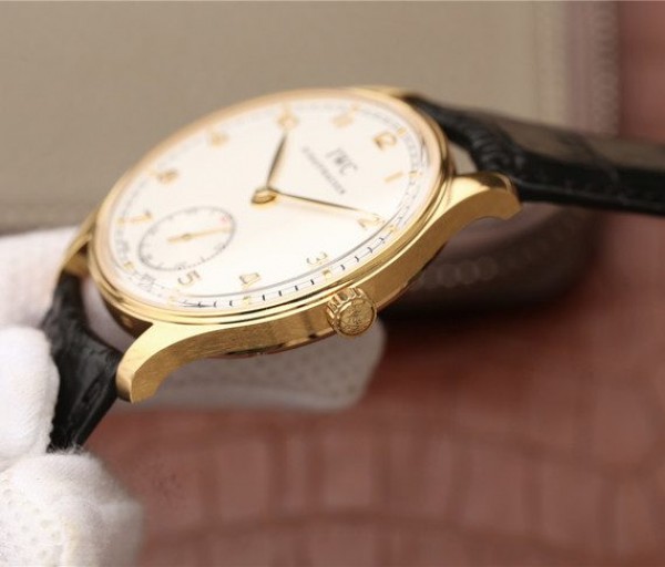 Replica IWC ZF Portuguese IW5454 YG White Dial Leather Strap A6498 - Top club