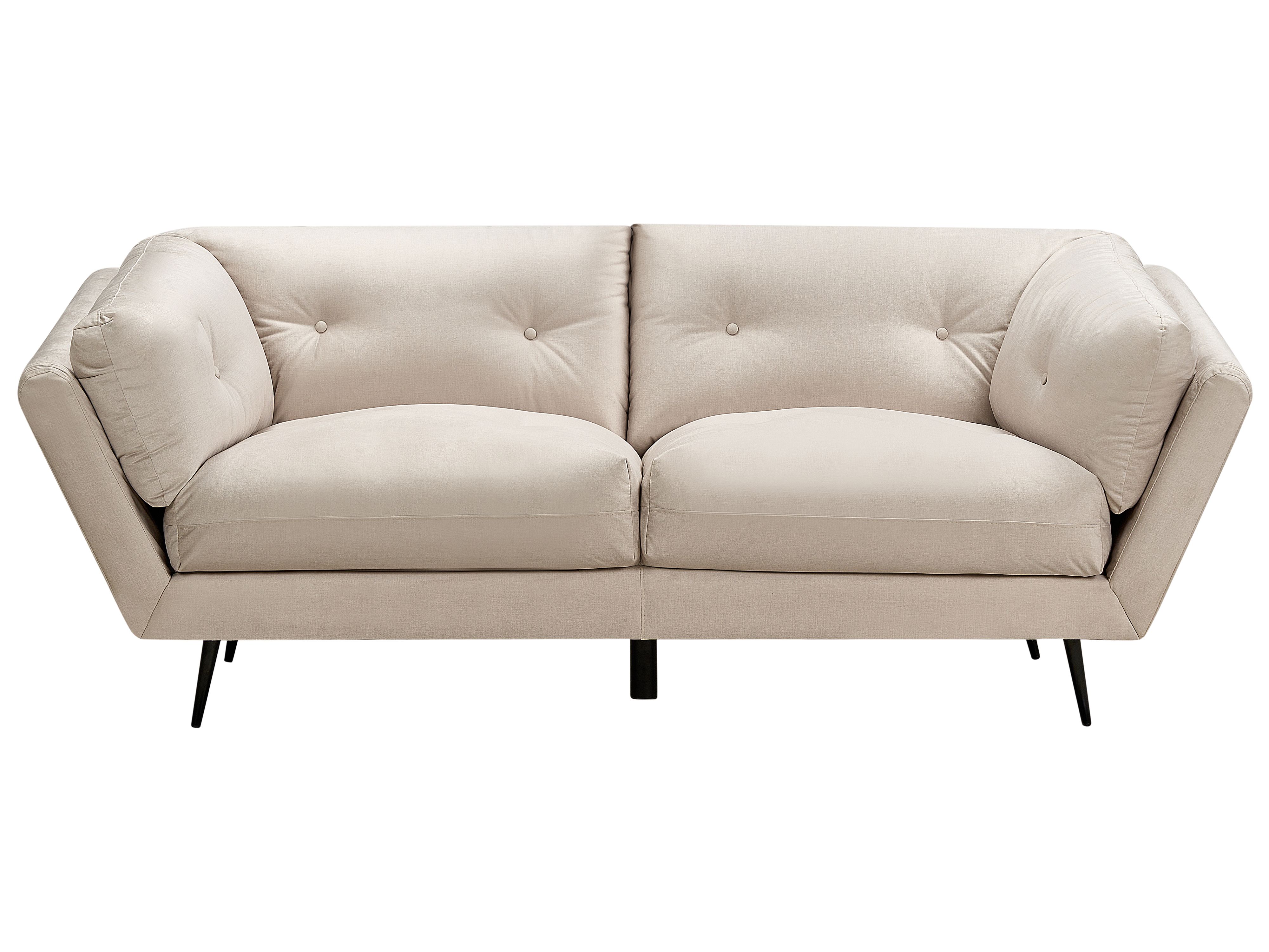 Sofa 3 Seater LENVIK Velvet Beige
