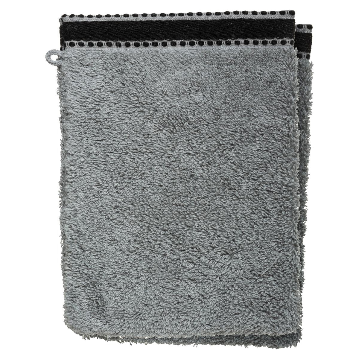 Set of 2 flannels "Joia" Slate grey, 15x21 cm, 550 g/m&sup2;