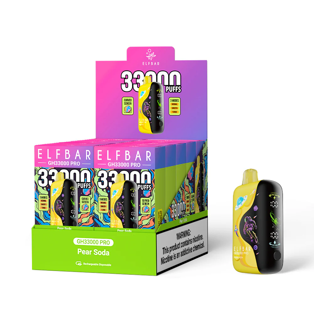 ELFBAR GH33000 PRO ładowalny jednorazowy e-papieros (wszystkie smaki)
