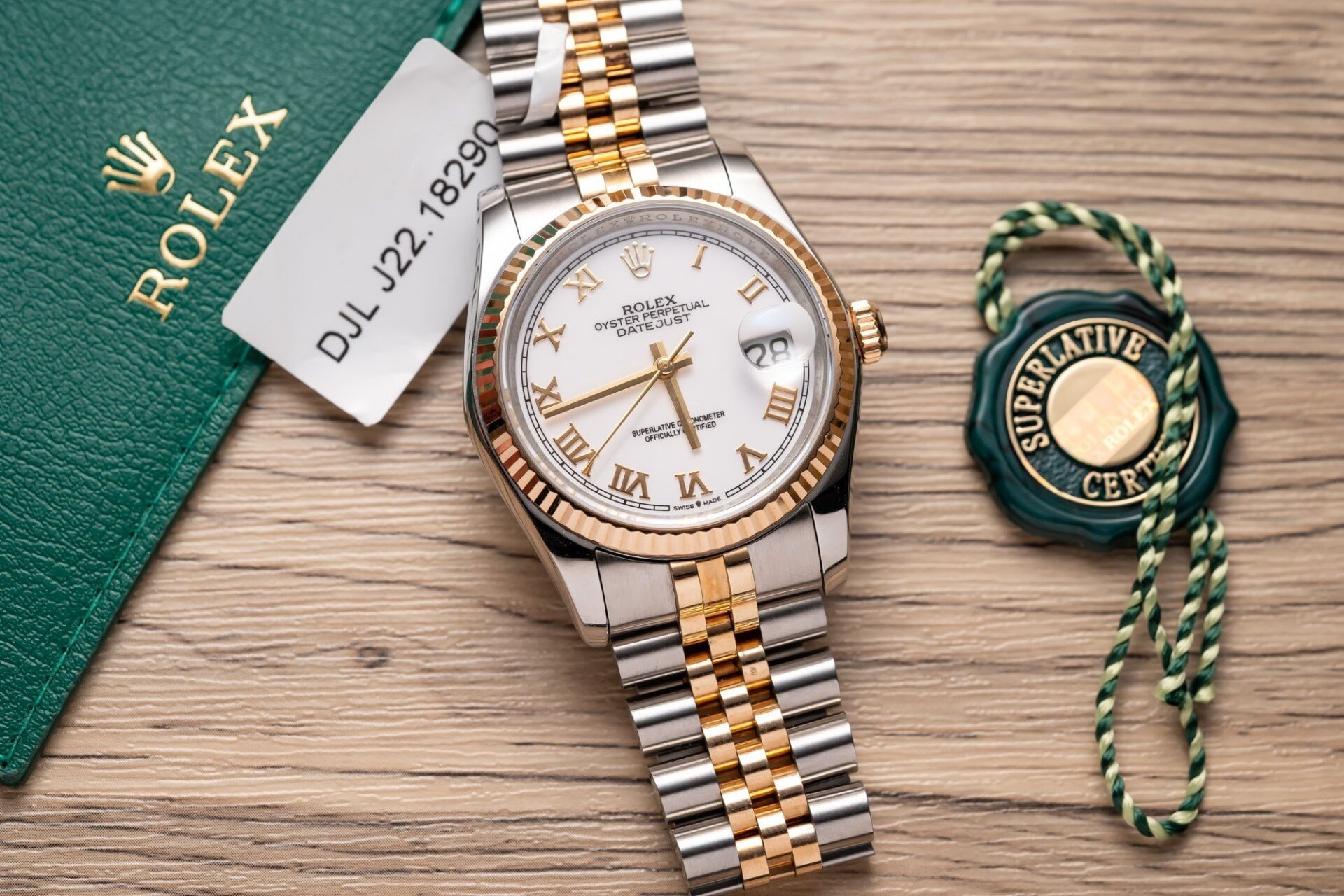 Rolex DateJust 126233 Replica Watch Gold Wrapped White Dial GM Factory 36mm - Top club