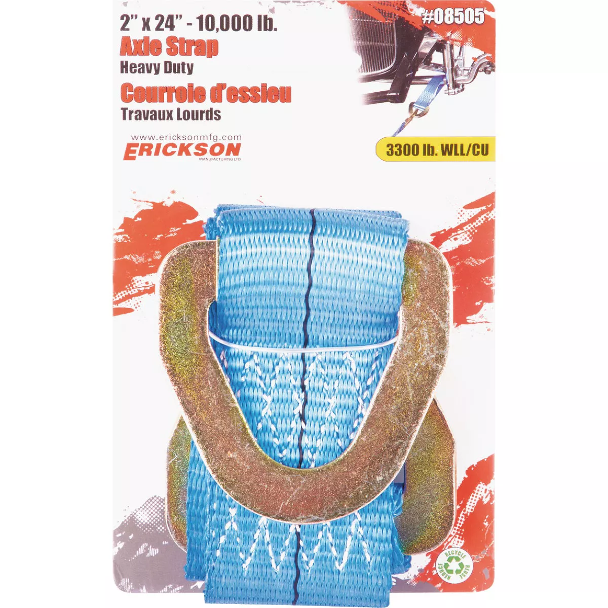 Erickson 2 In. x 24 In. 10,000 Lb. Axle Strap