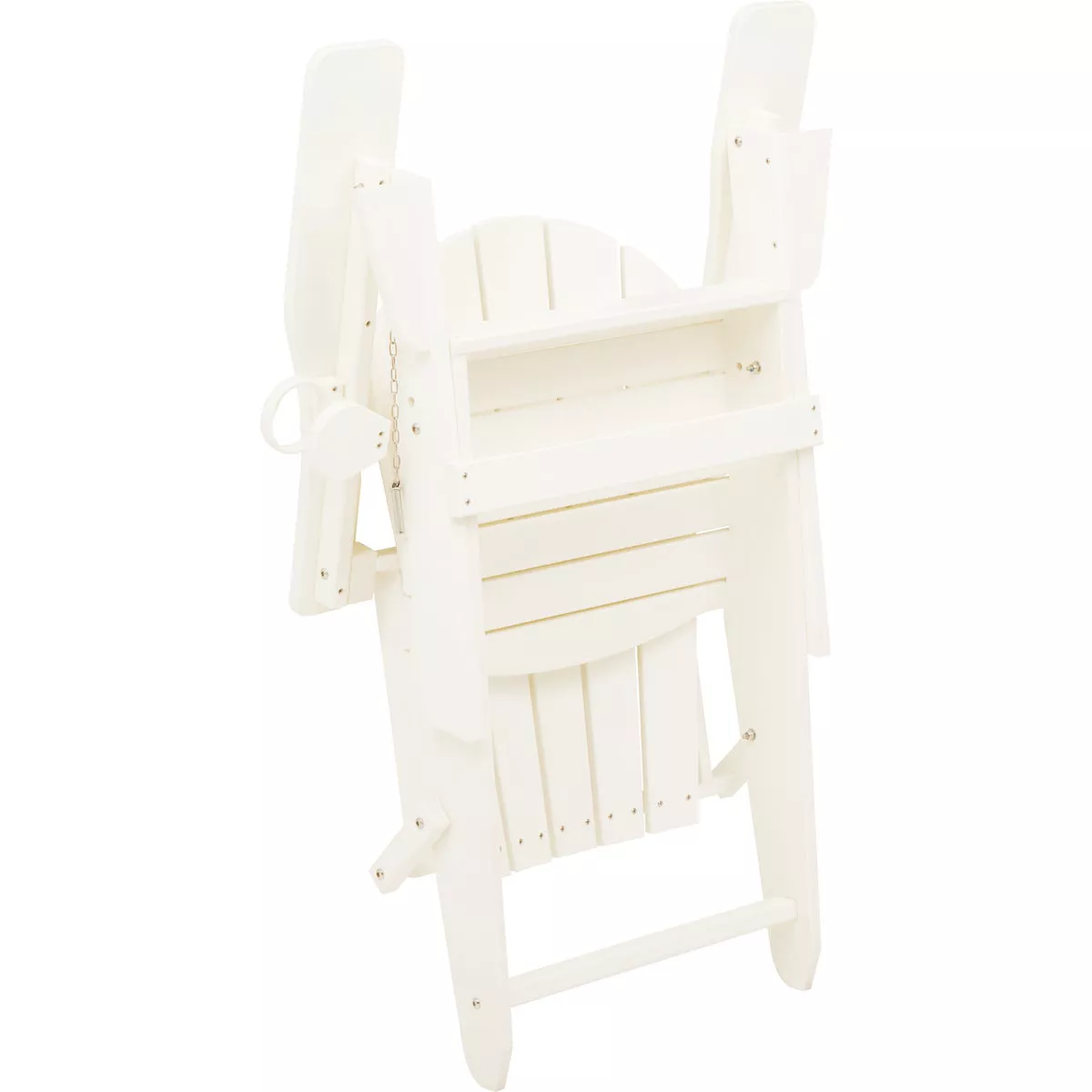 Outdoor Expressions White HDPE Adirondack Chair