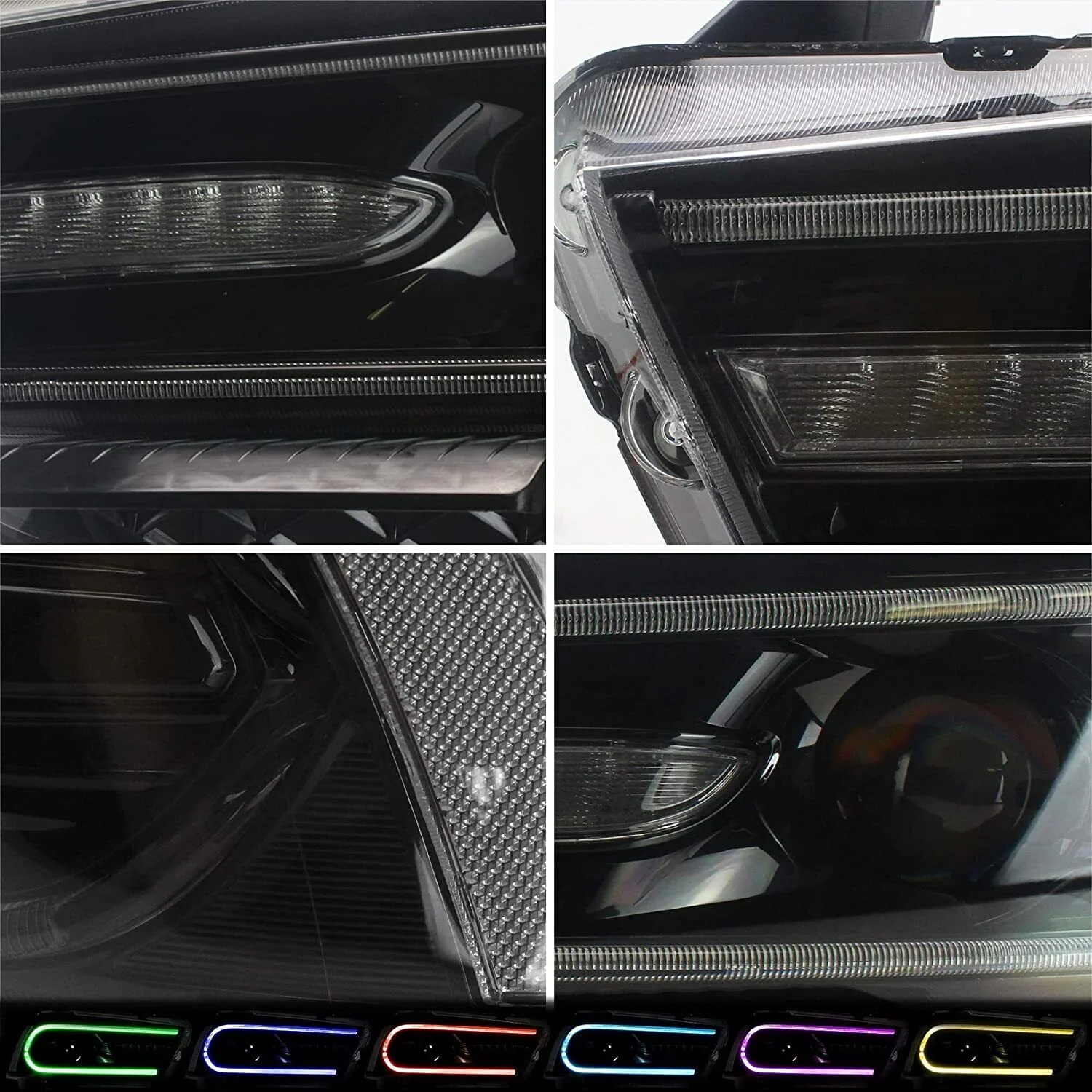 VLAND for Dodge Charger 2011 2012 2013 2014 Dual Beam Projector Headlights Replacement Assembly - Image 48