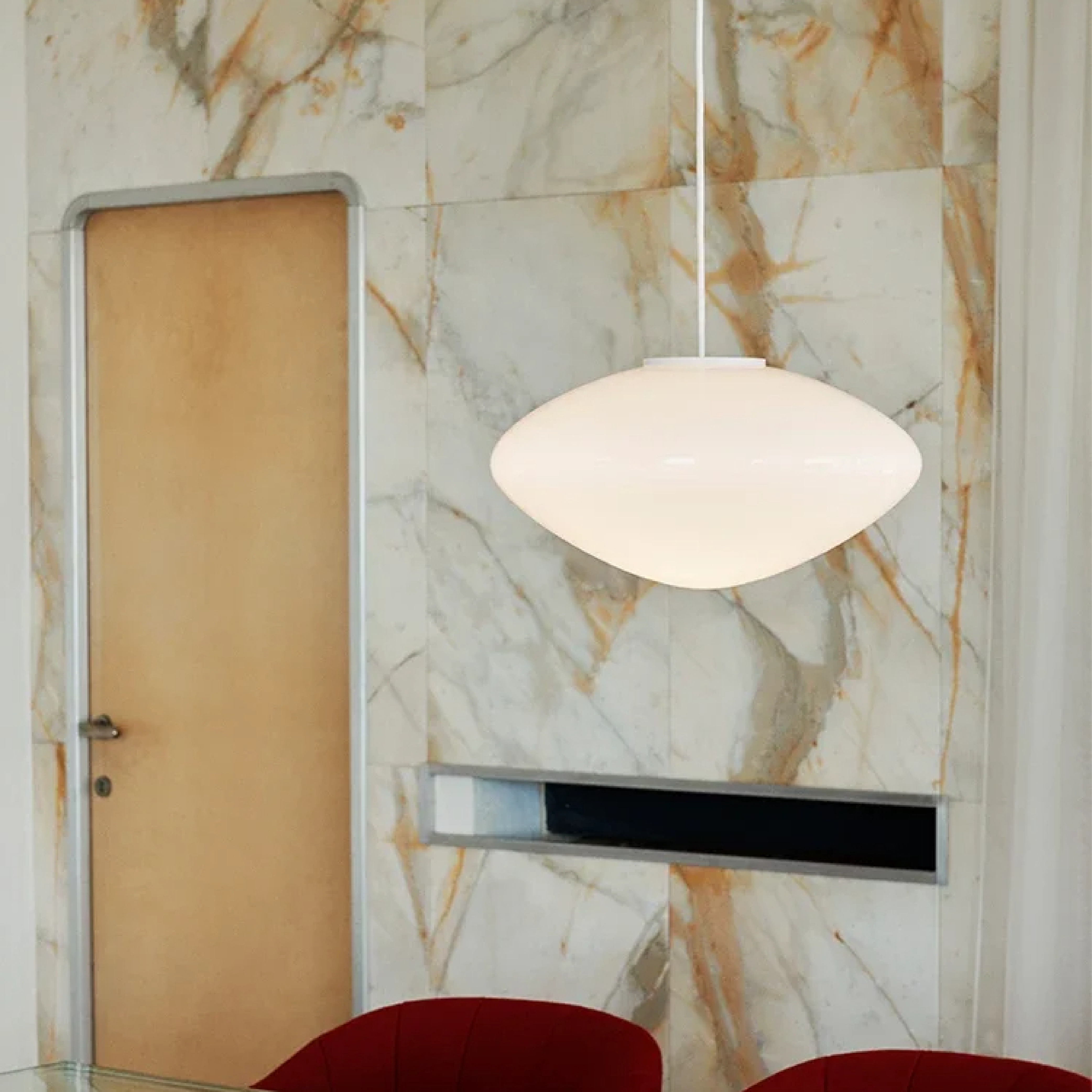 Handi Deense Hanglamp – Scandinavisch Design met Warm Wit Licht voor Eettafel en Woonkamer – Verstelbare Kabellengte, Metaal en Glas