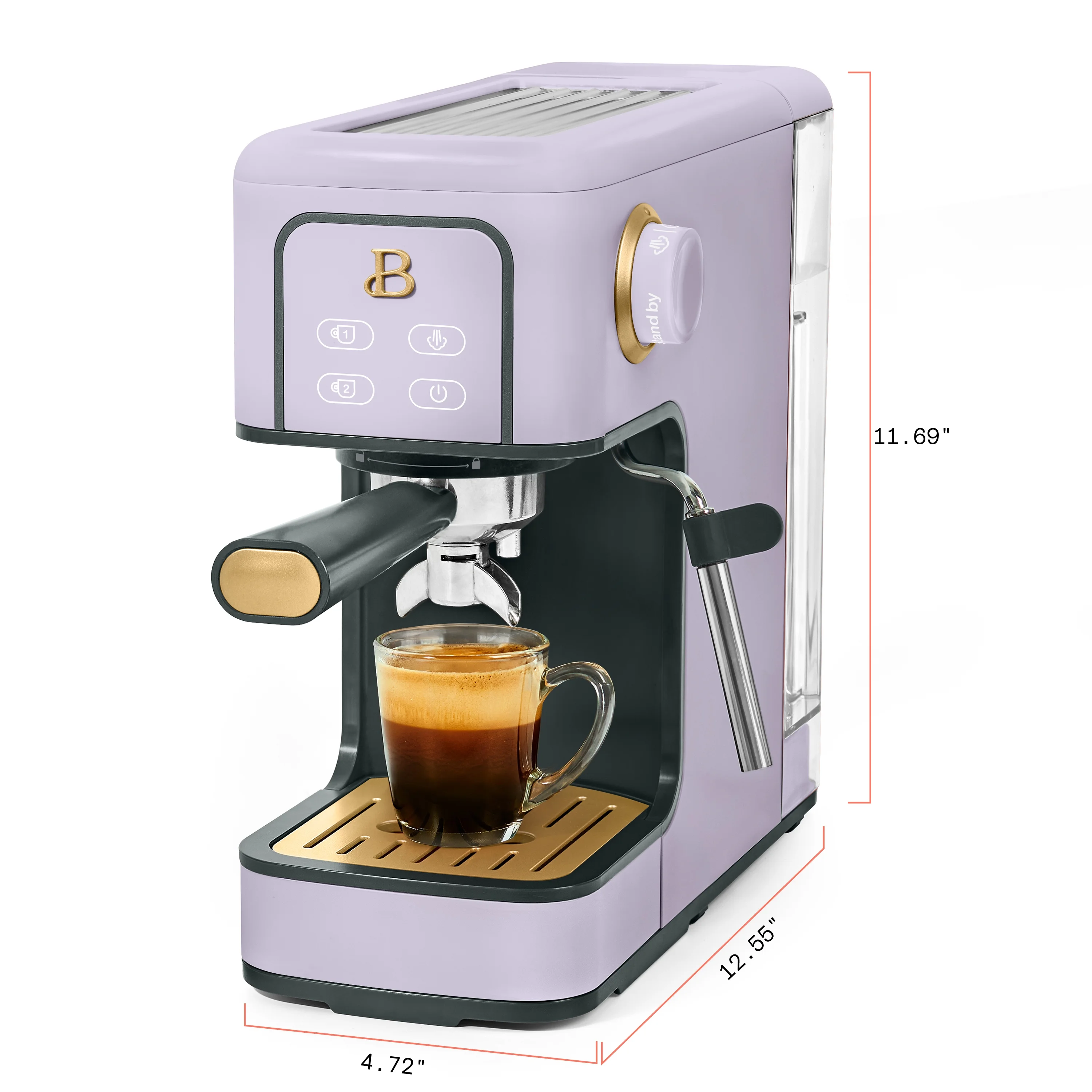 Beautiful Slim Espresso Machine with 20-Bar Pressure, Black Sesame by Drew Barrymore - Image 82