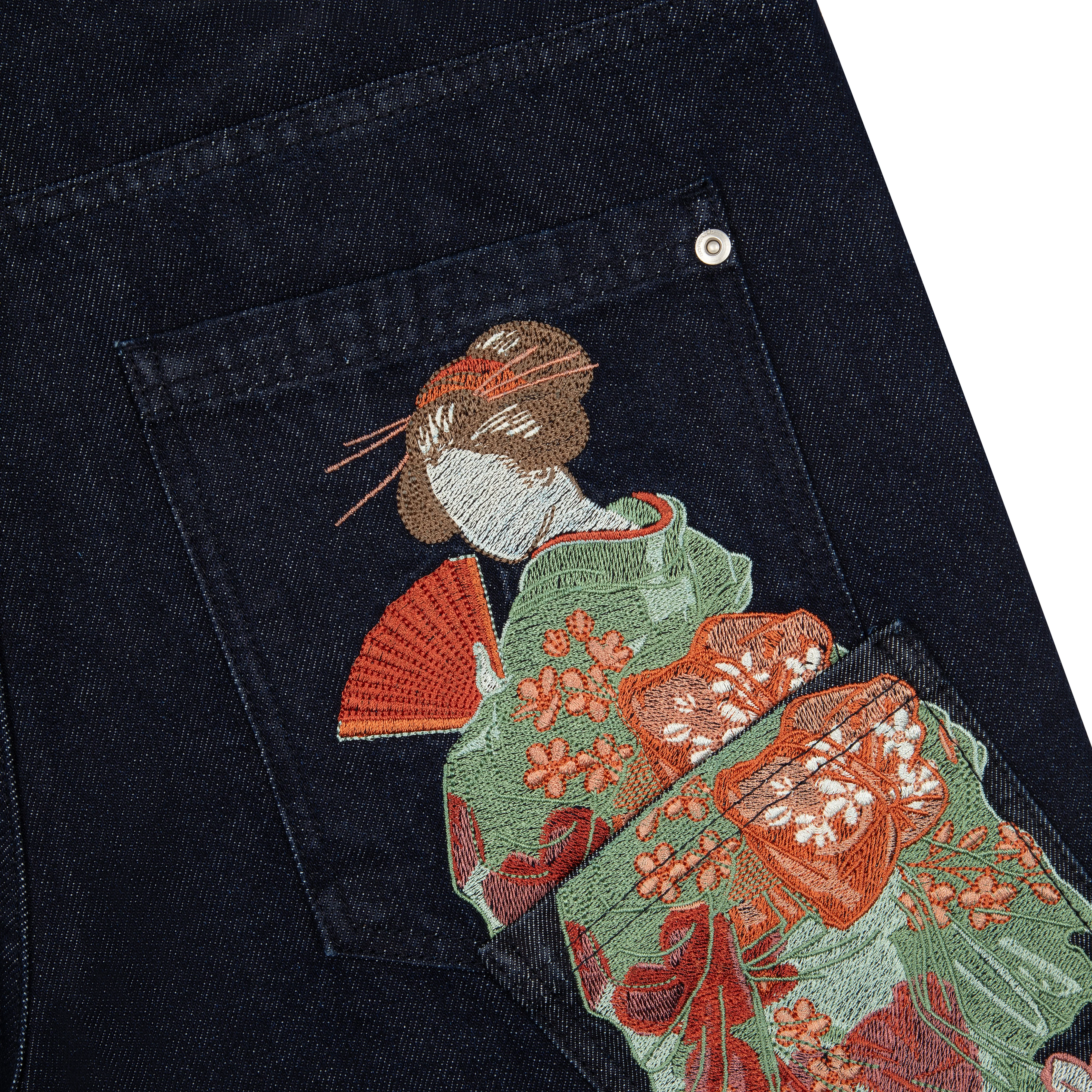 "yakuza" indigo raw Denim
