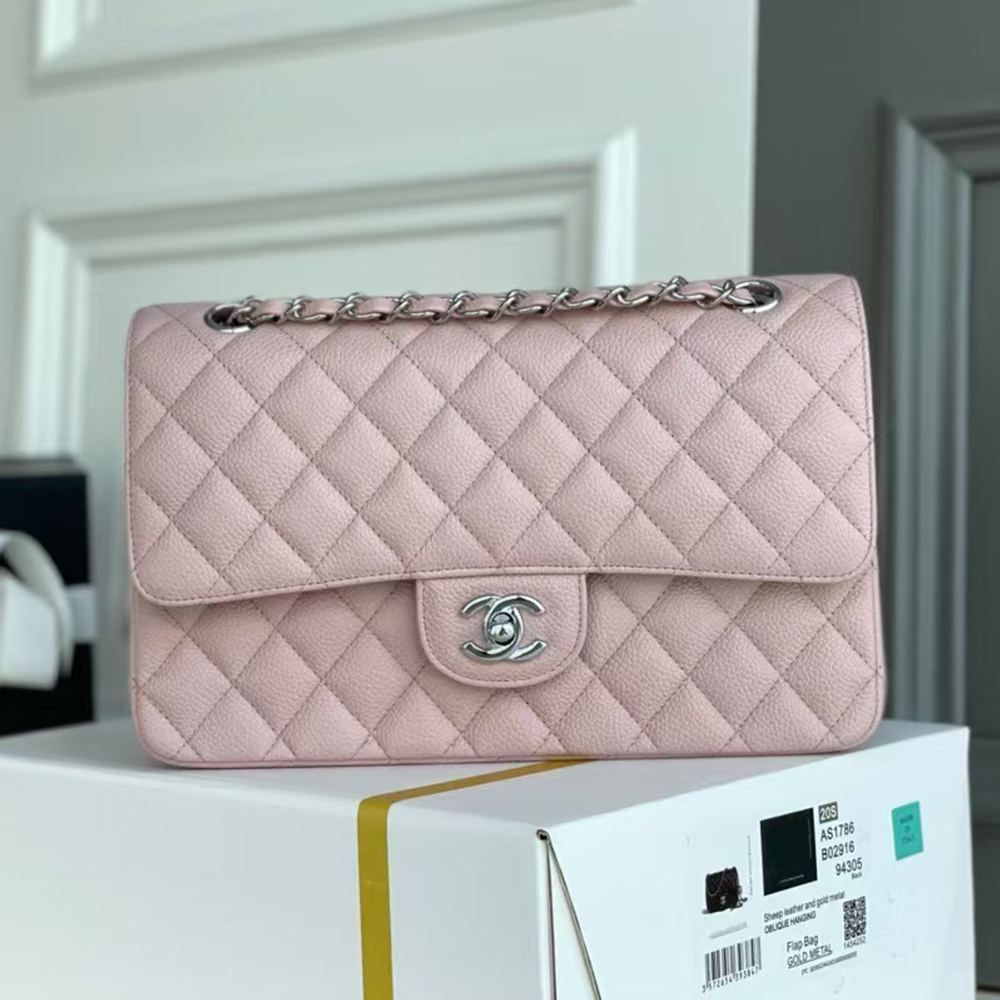 Chanel Caviar CF Medium 25CM(Replica)1:1High-quality replica