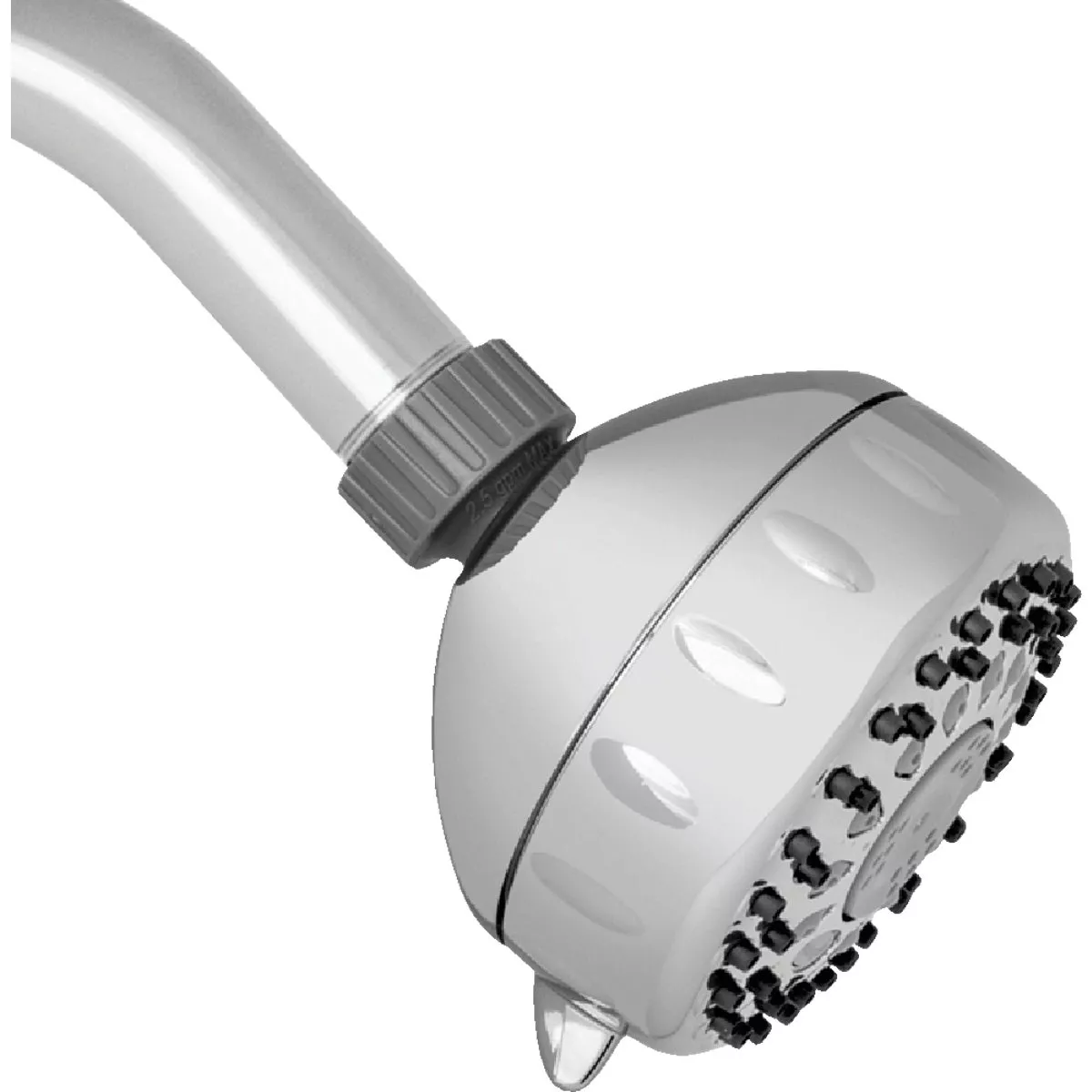 Waterpik PowerSpray+ 5-Spray 1.8 GPM Fixed Shower Head, Chrome
