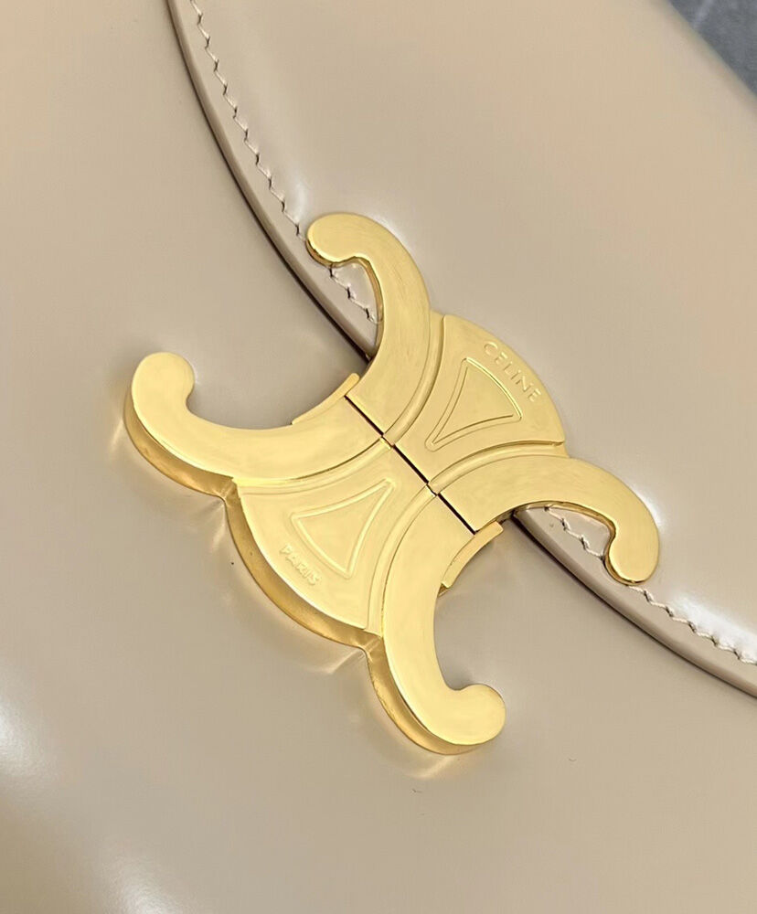 Celine Teen Besace Triomphe In Shiny Calfskin Apricot1:1High-quality replica