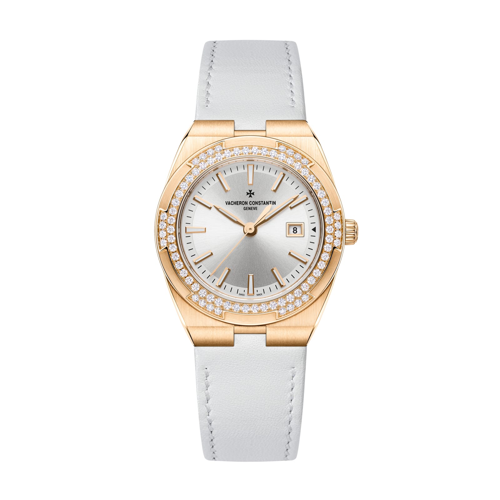 Replica Watches Fake Vacheron Constantin Overseas quartz 33 MM PINK GOLD(1:1 replica) - Top club