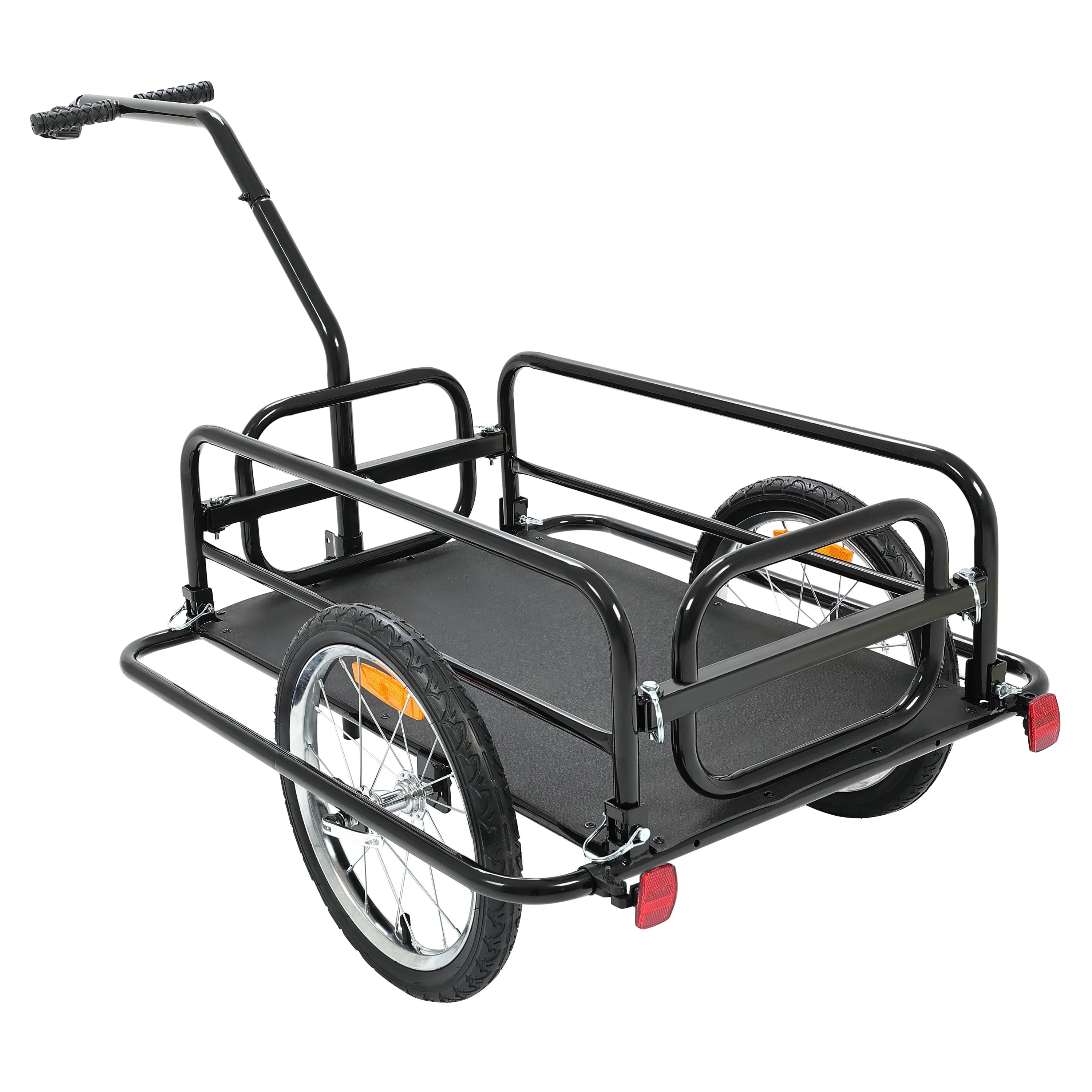 Kojem Foldable Two-Wheels Cargo Trailer Bicycle, Black - Image 13